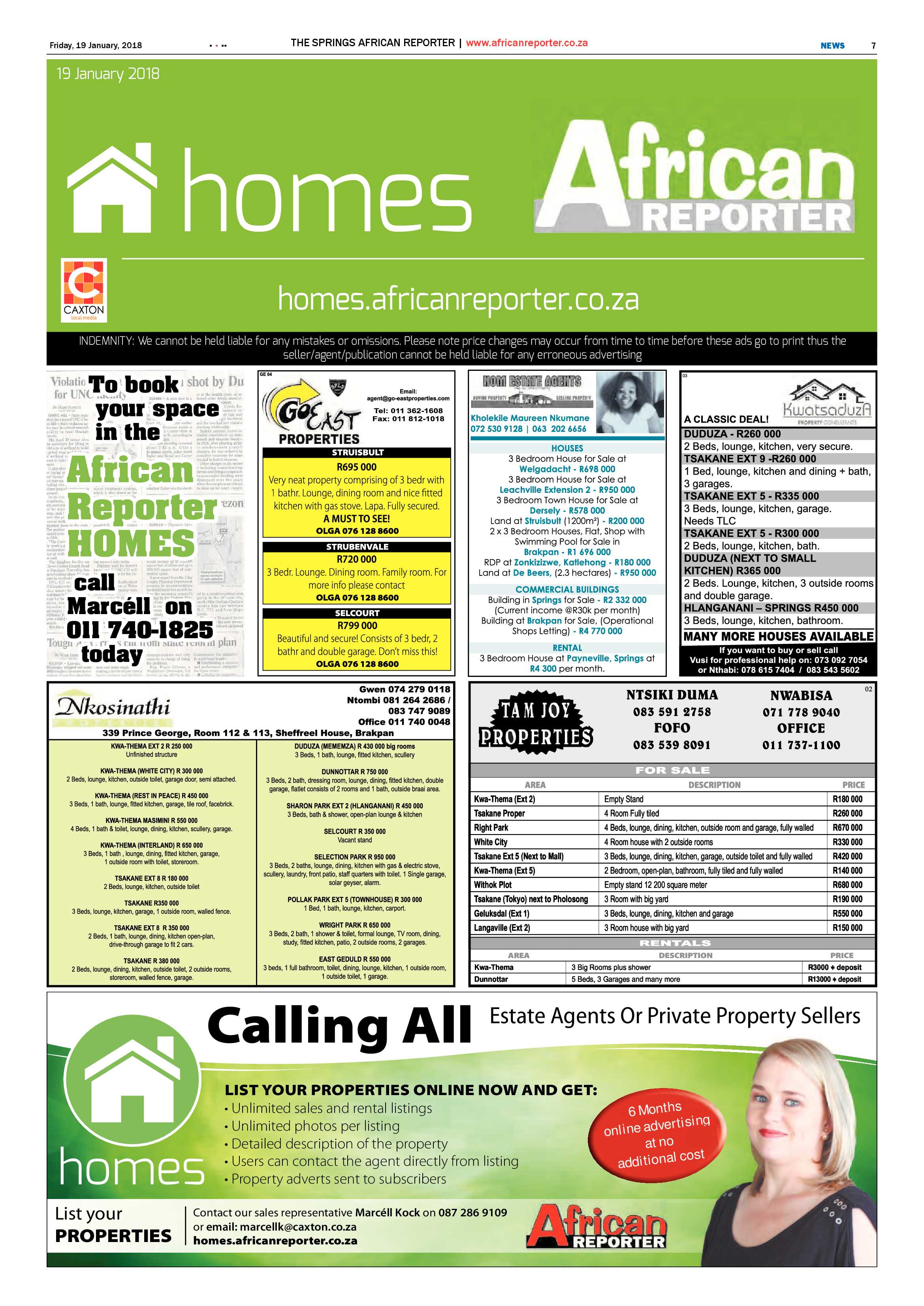 African Reporter 19 January 2018 page 7