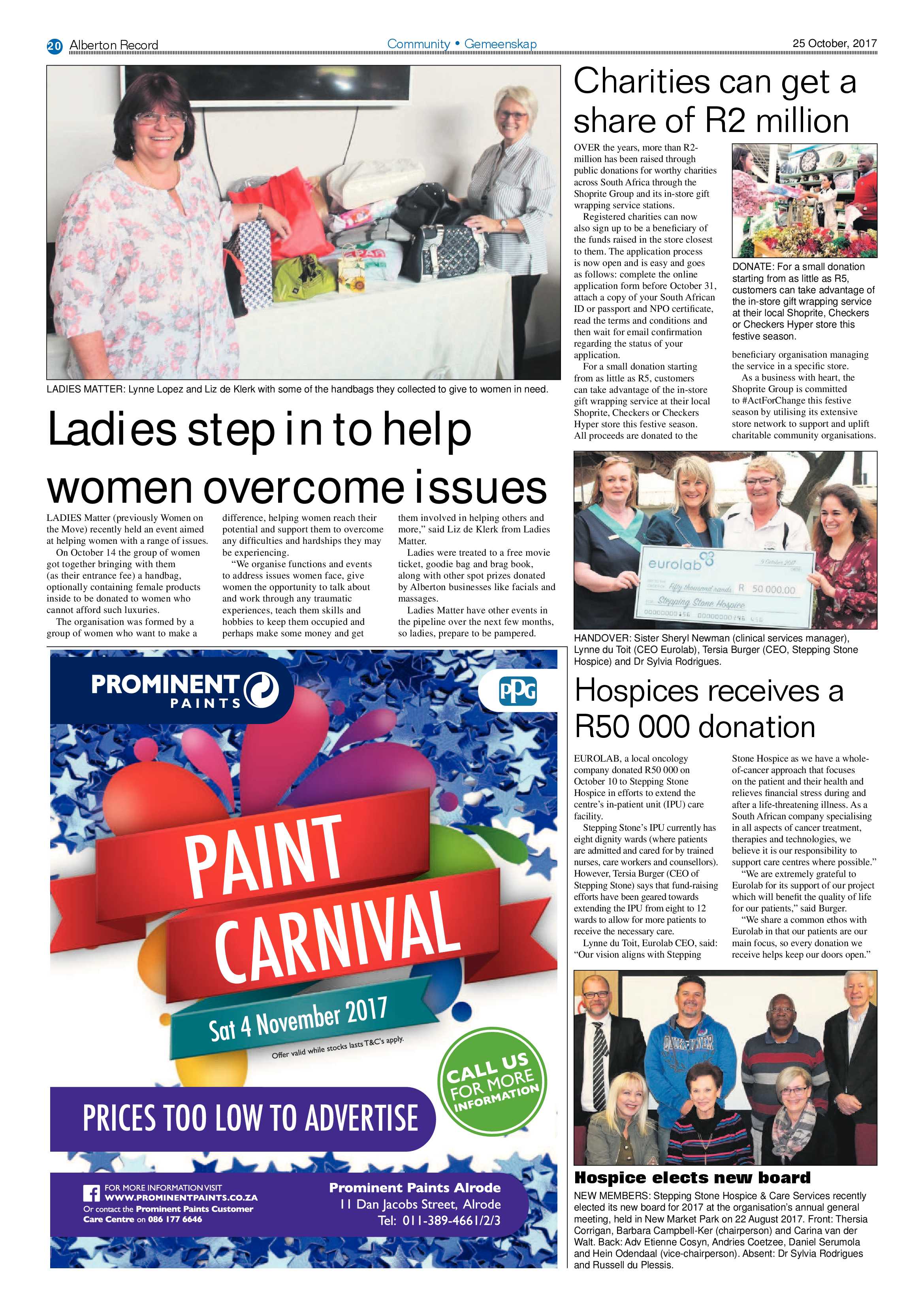Alberton Record 25 October 2017 page 20