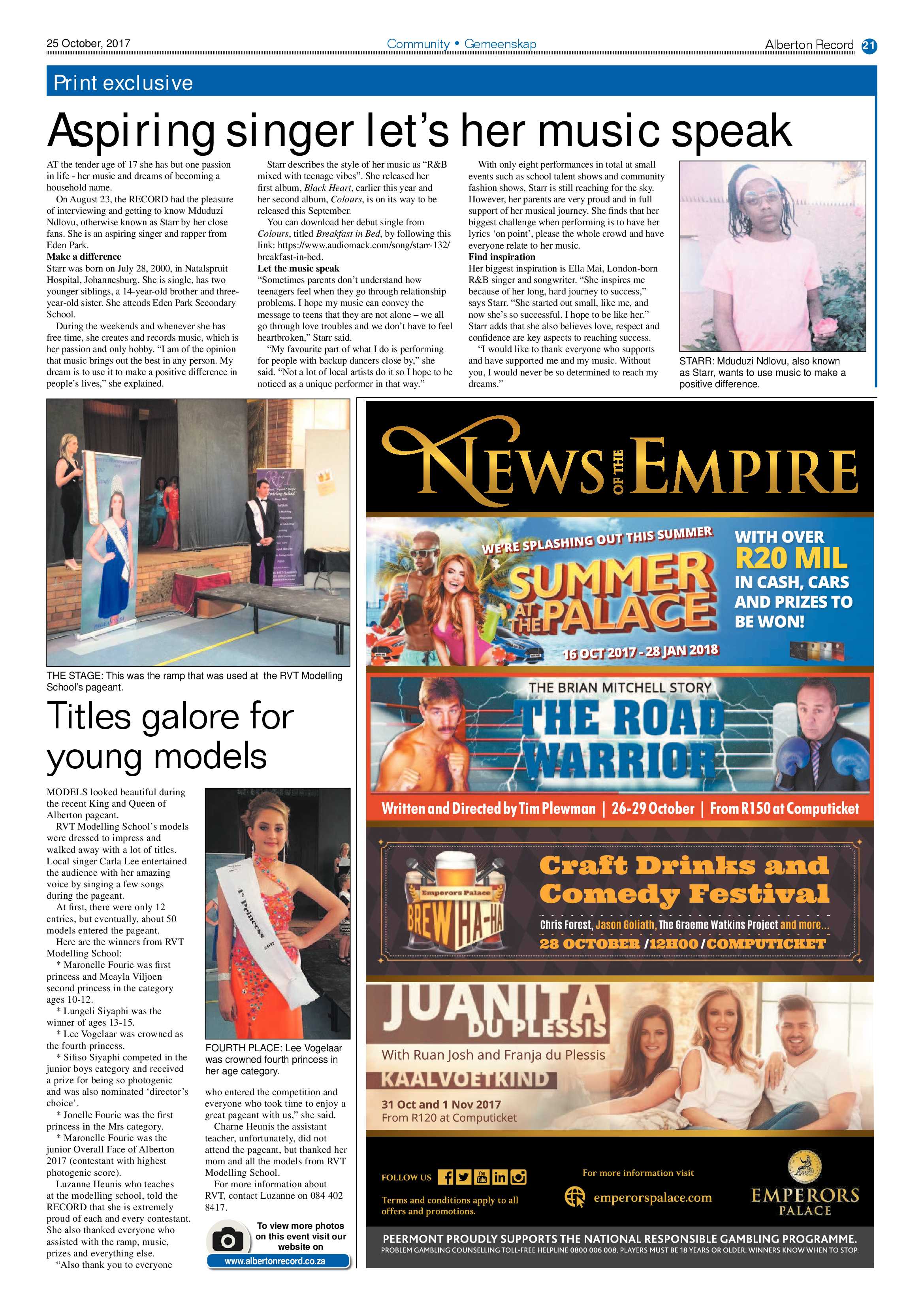 Alberton Record 25 October 2017 page 21