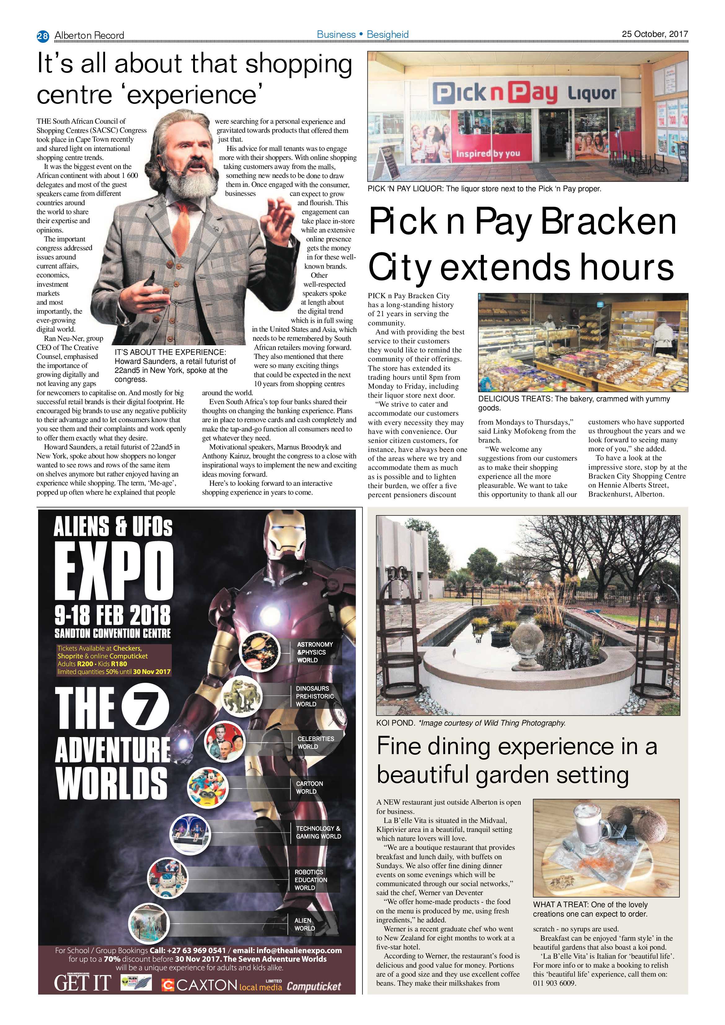 Alberton Record 25 October 2017 page 28