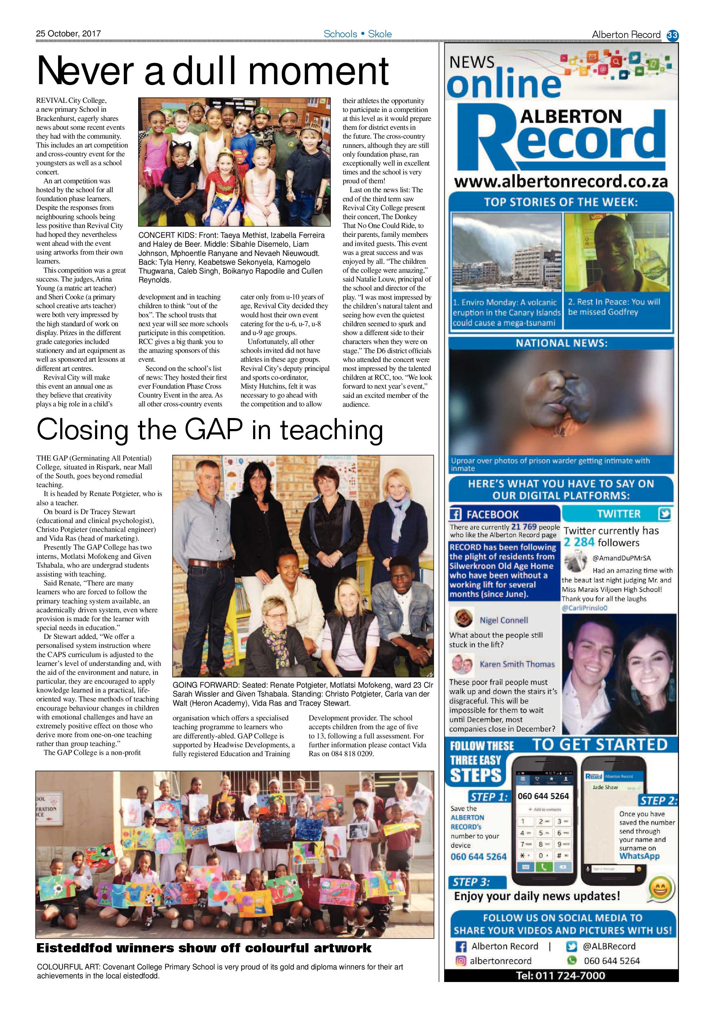 Alberton Record 25 October 2017 page 33