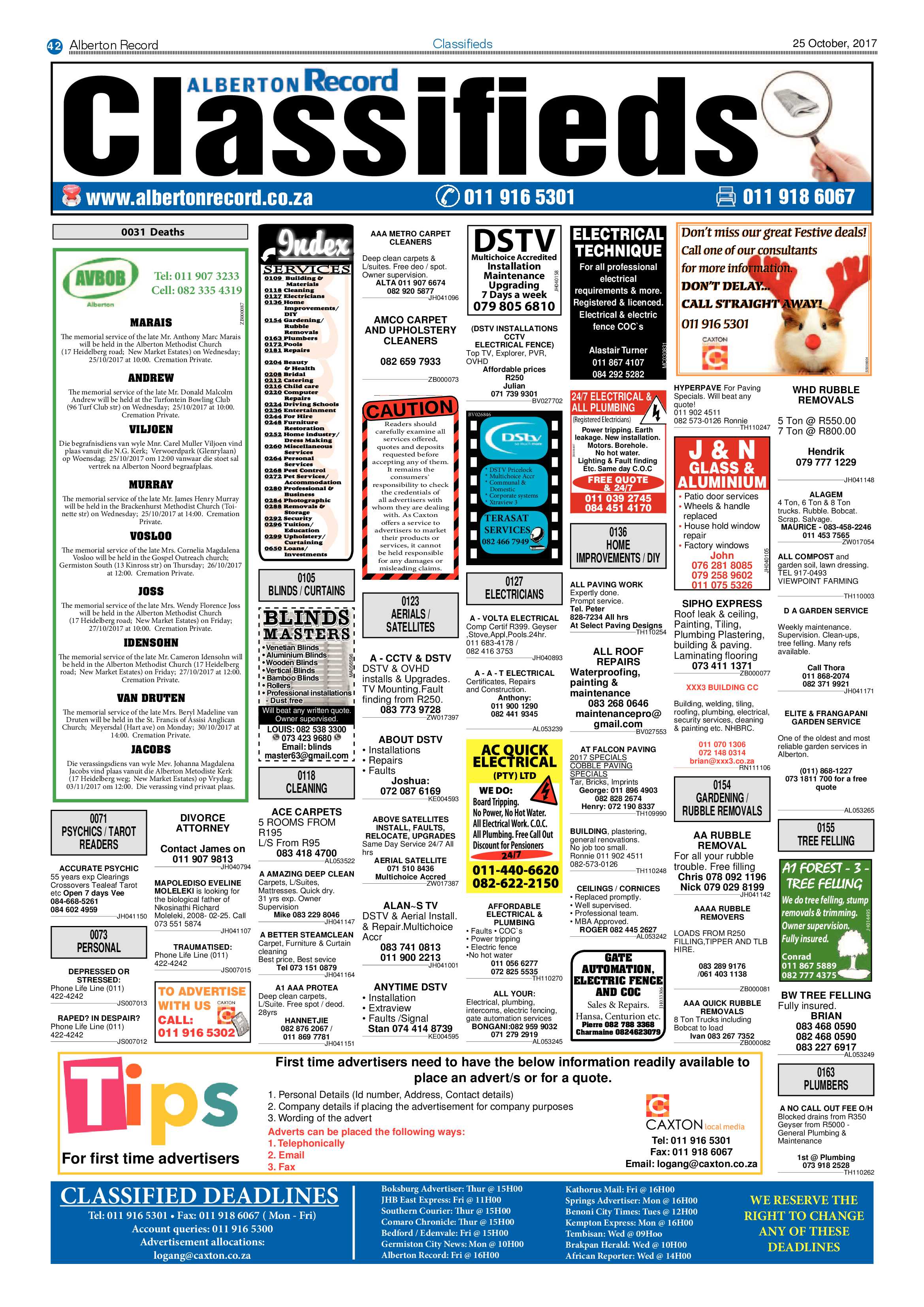 Alberton Record 25 October 2017 page 42