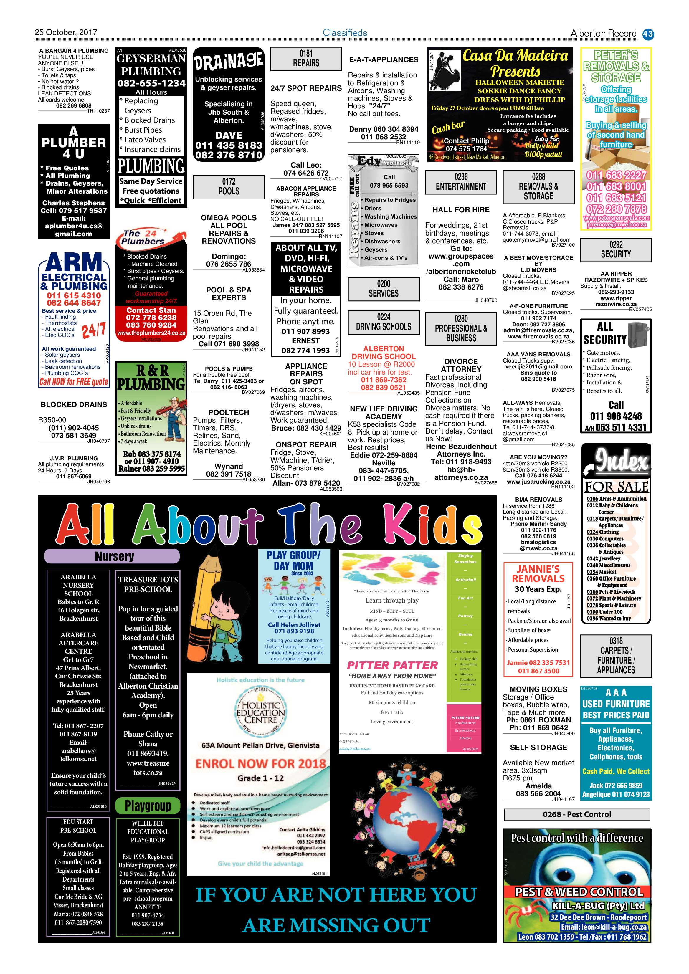 Alberton Record 25 October 2017 page 43