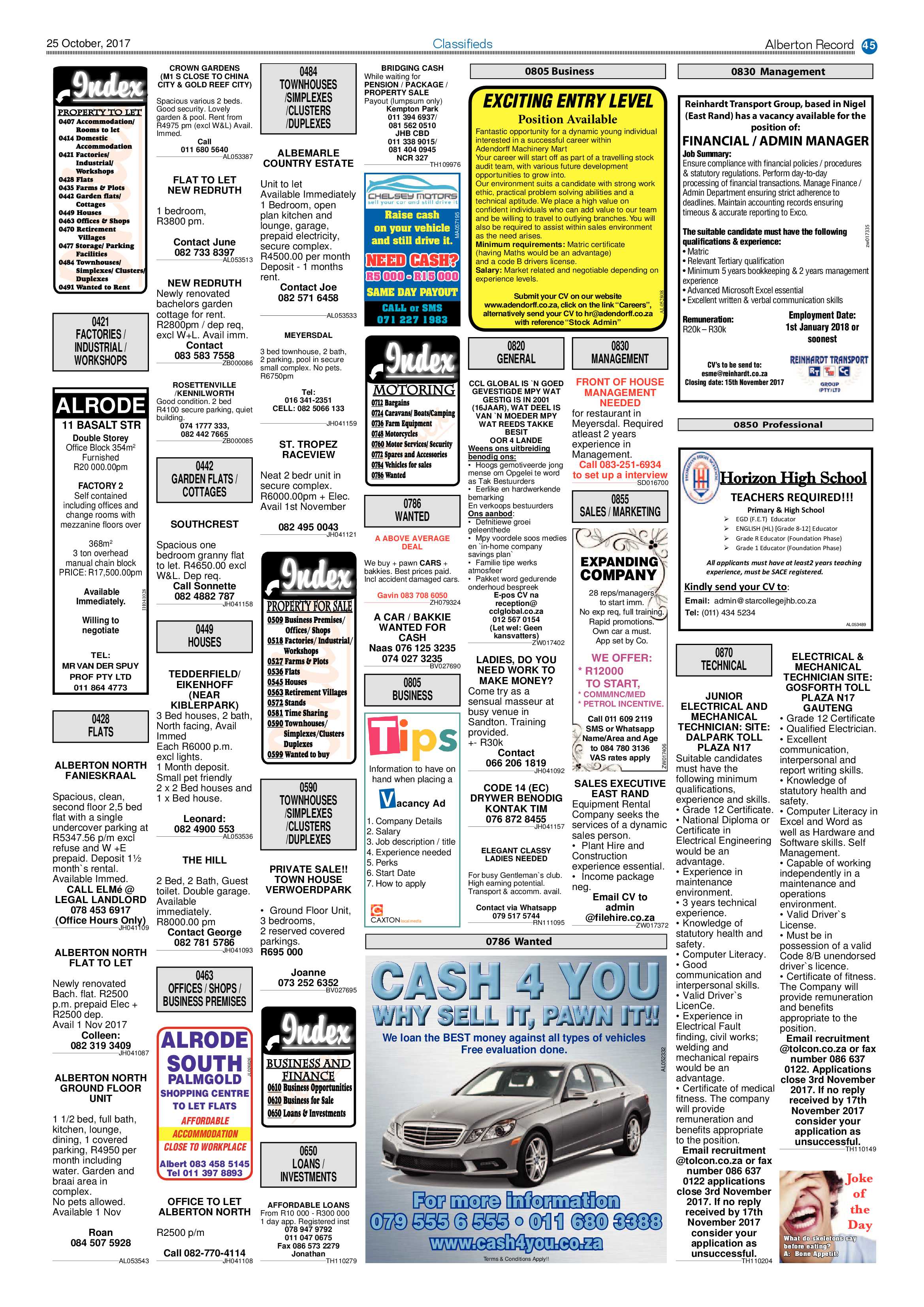 Alberton Record 25 October 2017 page 45