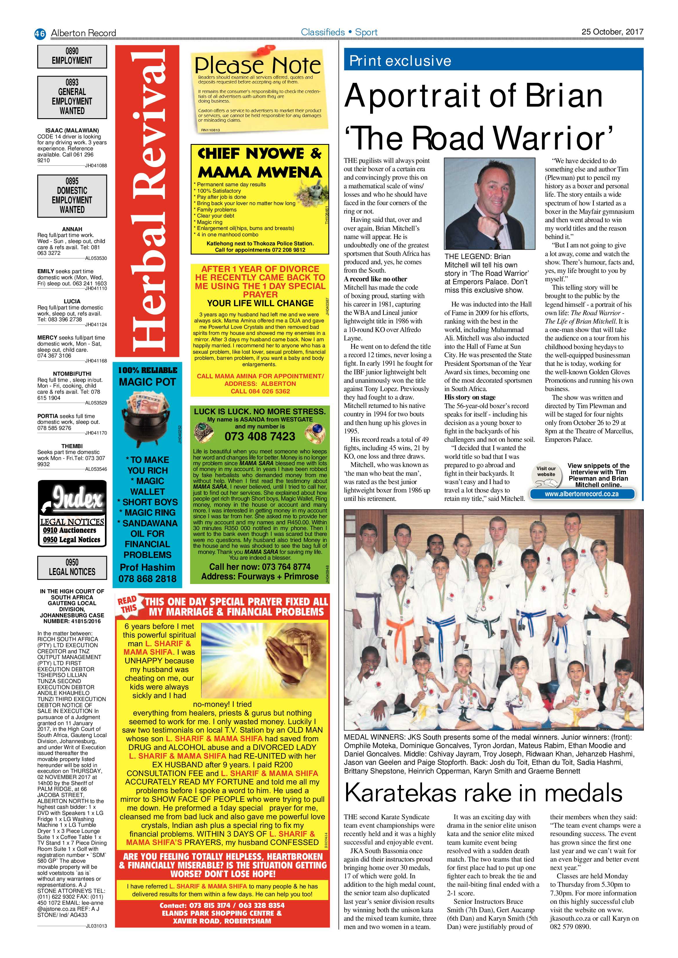 Alberton Record 25 October 2017 page 46