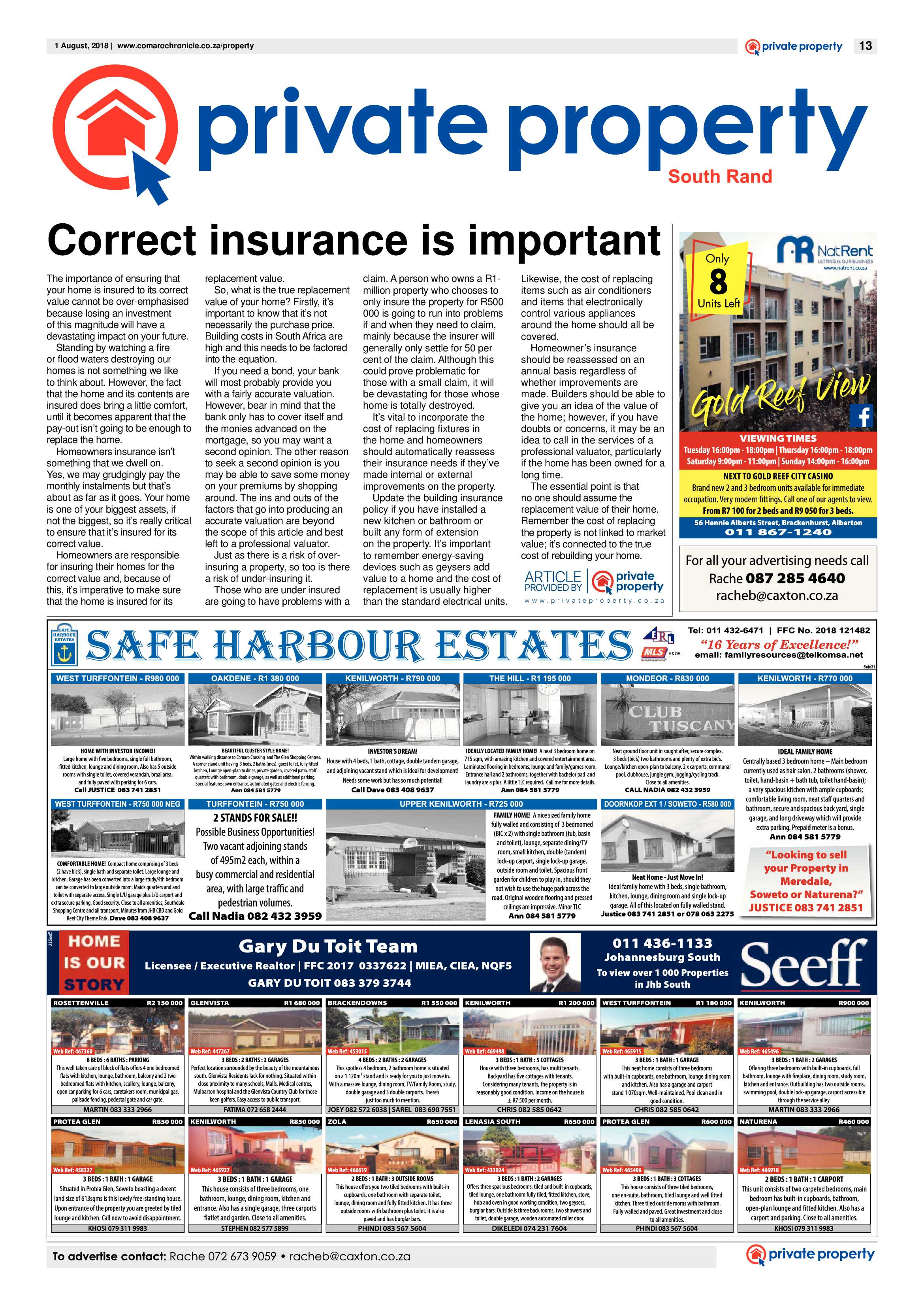 Comaro Chronicle 01 August 2018 page 13