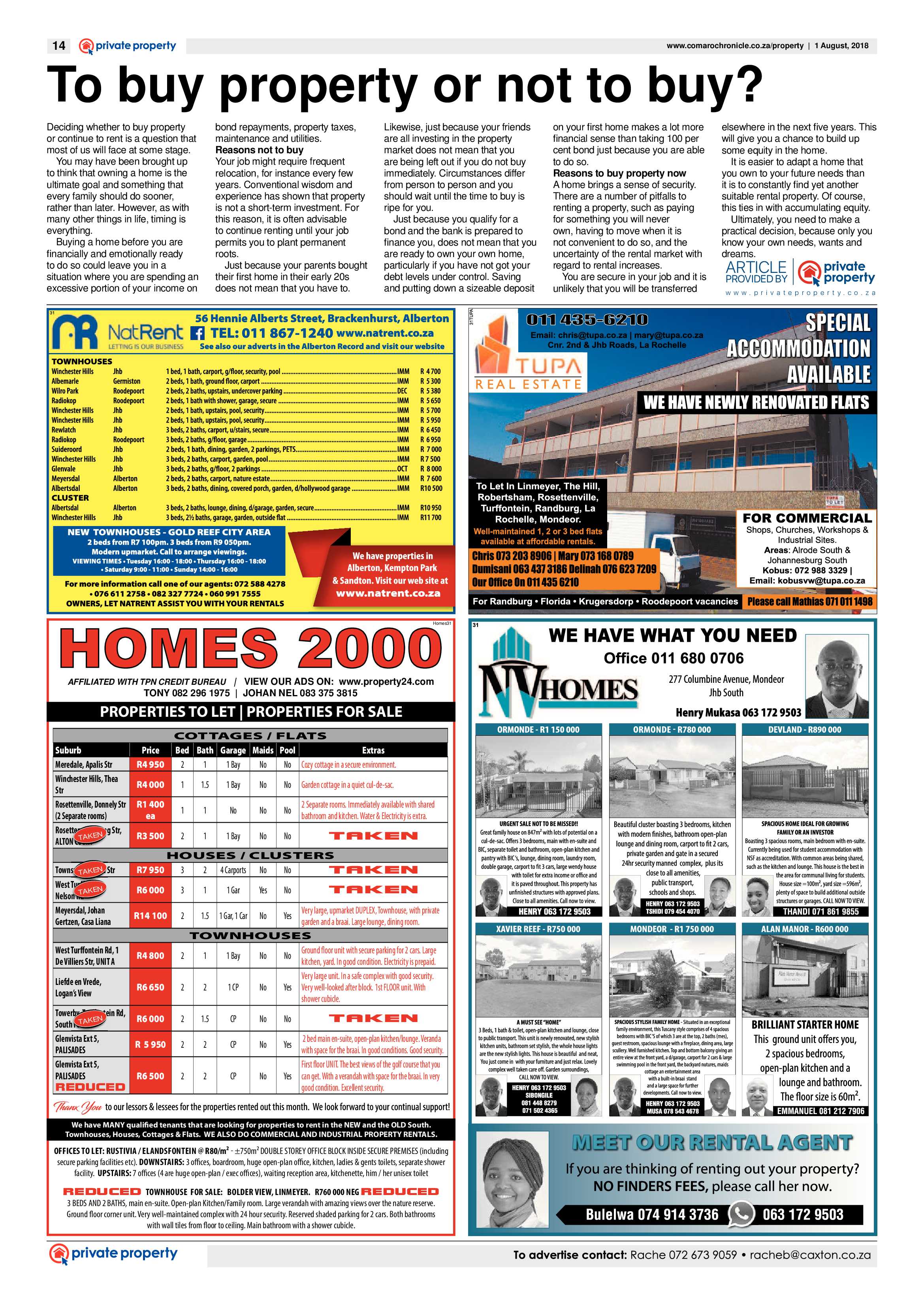 Comaro Chronicle 01 August 2018 page 14
