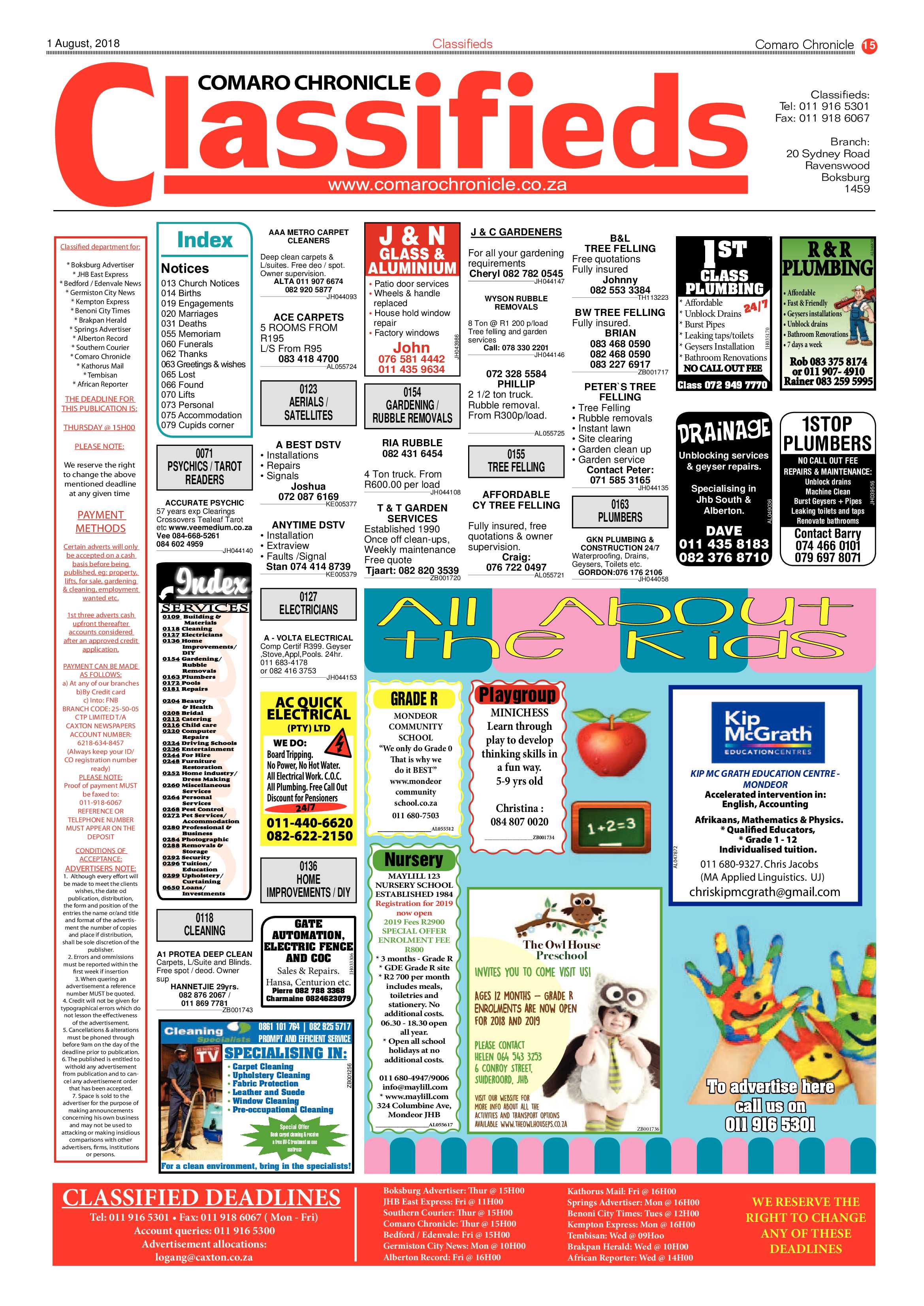 Comaro Chronicle 01 August 2018 page 15