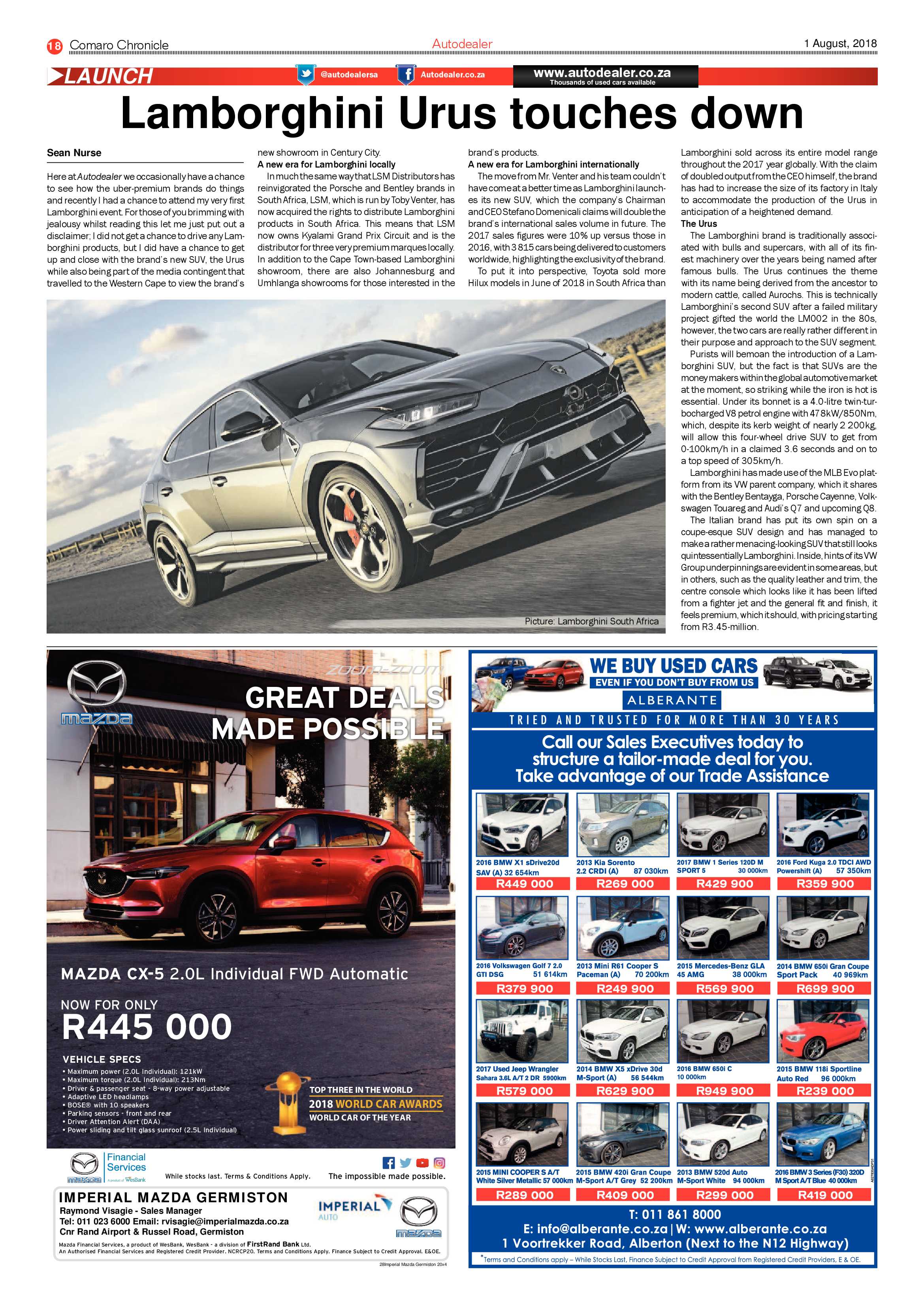 Comaro Chronicle 01 August 2018 page 18
