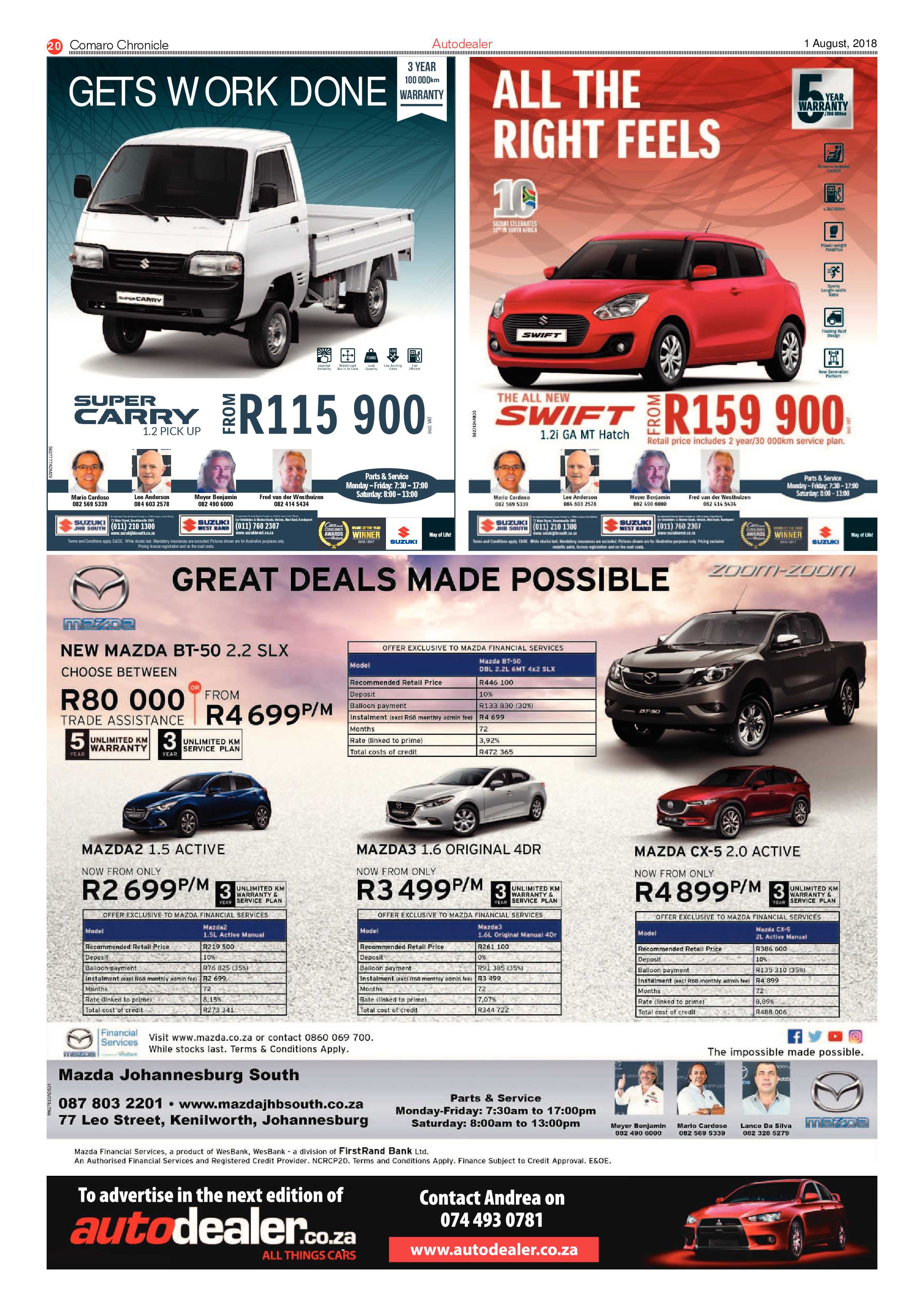 Comaro Chronicle 01 August 2018 page 20