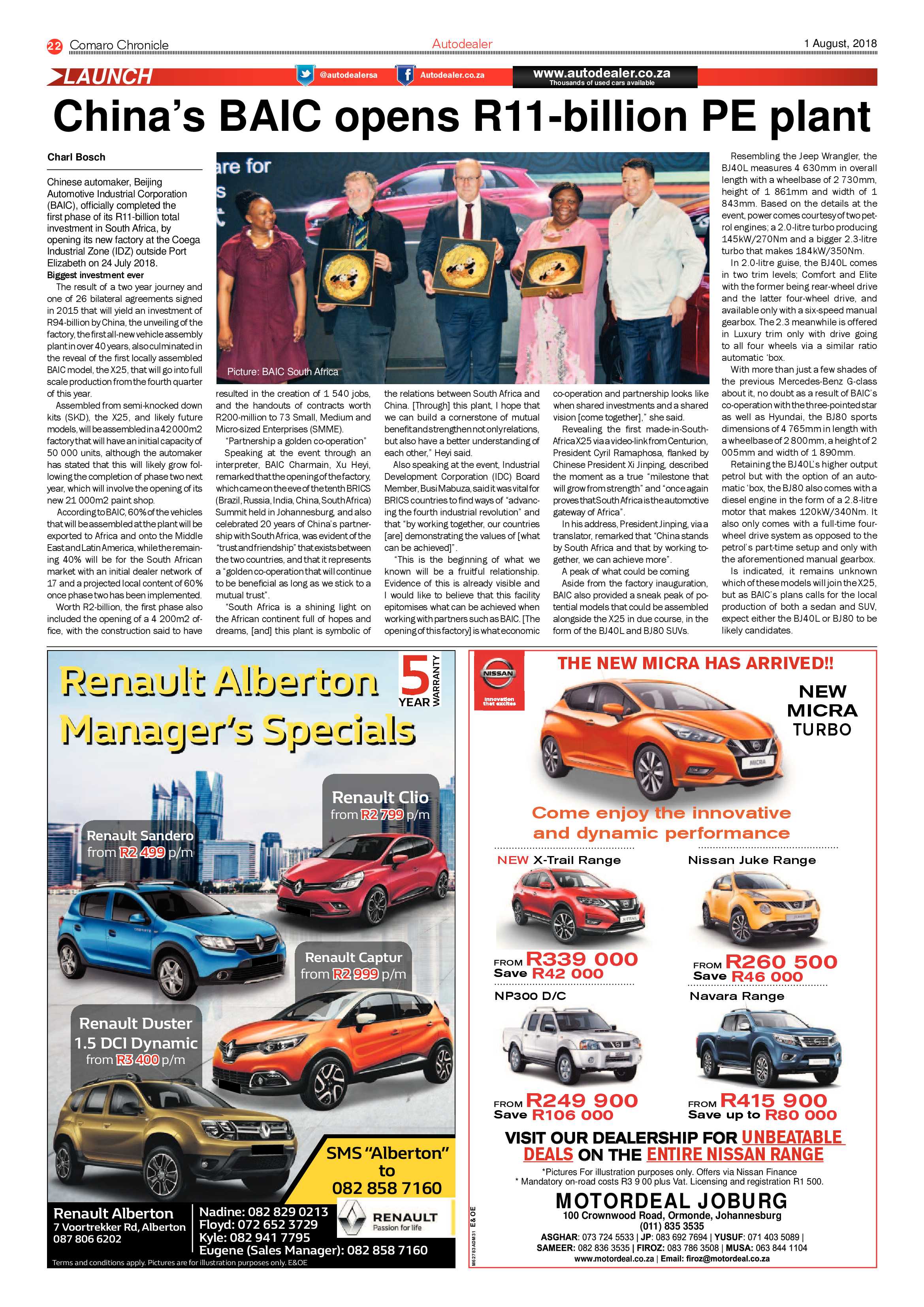 Comaro Chronicle 01 August 2018 page 22