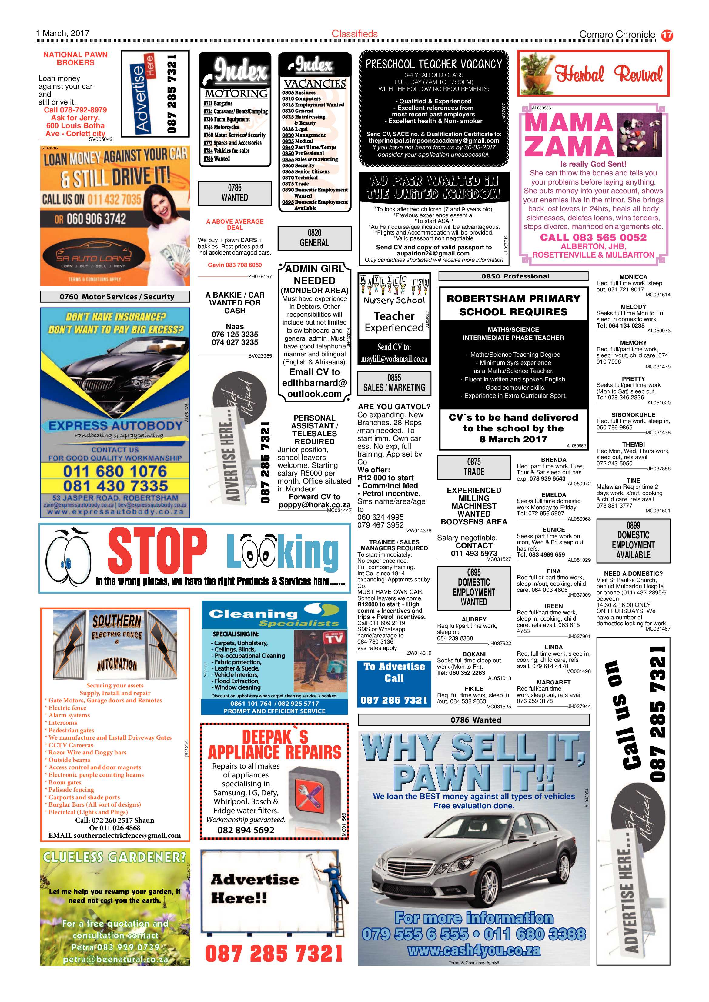 Comaro Chronicle 01 March 2017 page 17