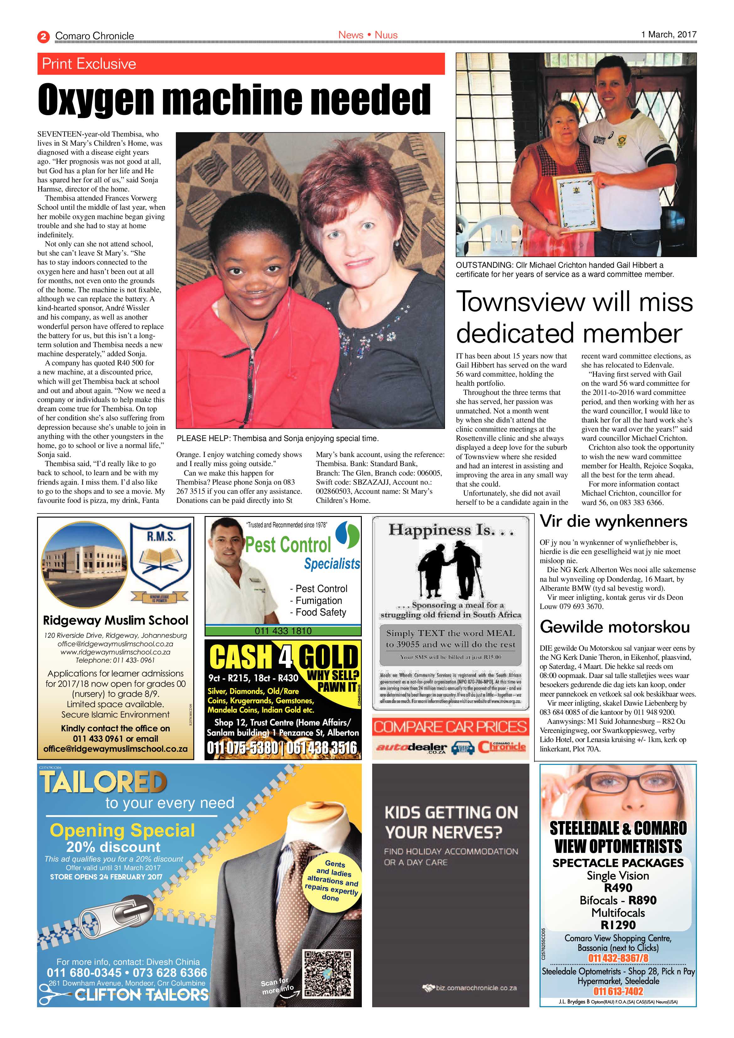 Comaro Chronicle 01 March 2017 page 2