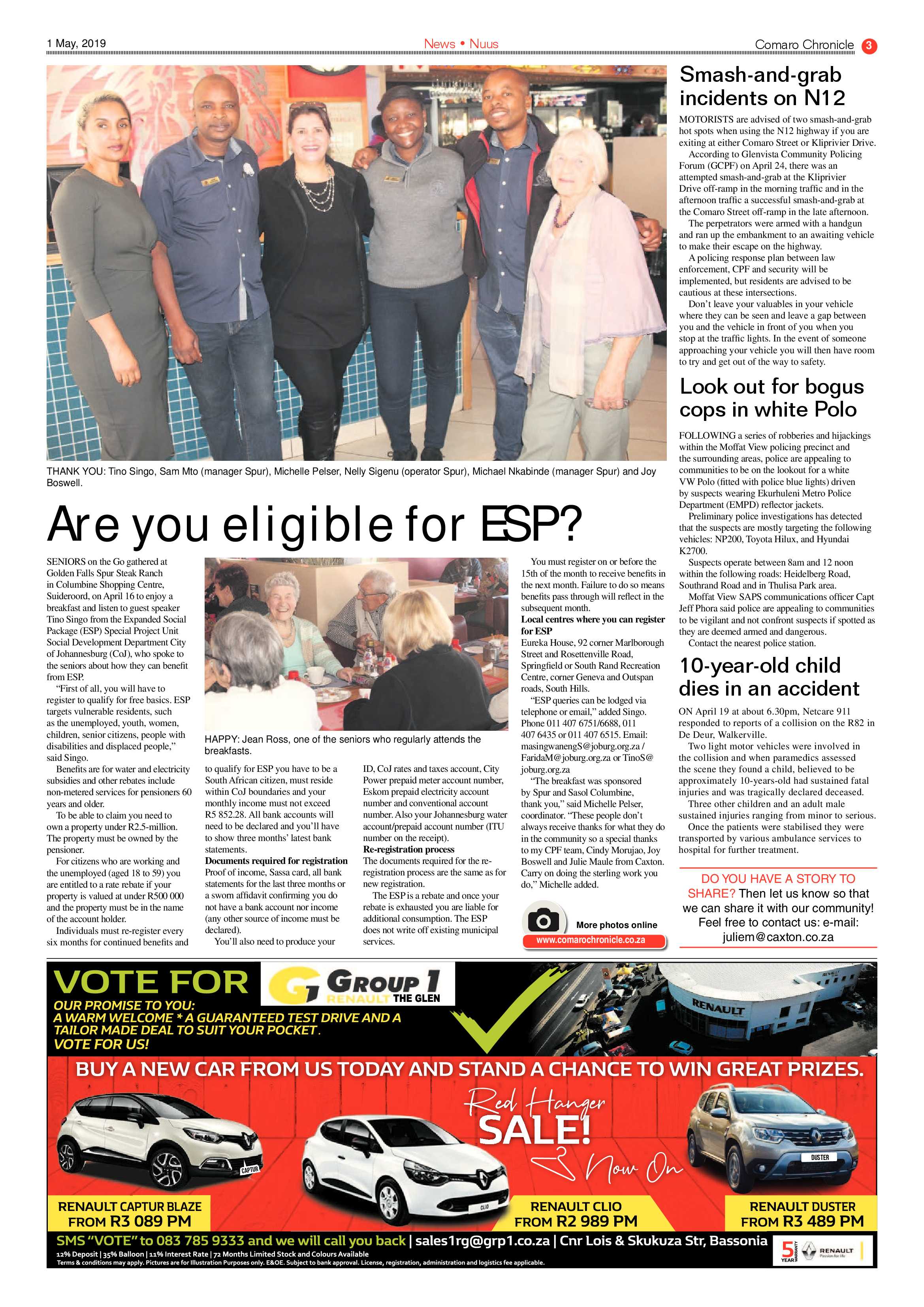Comaro Chronicle 01 May 2019 page 3