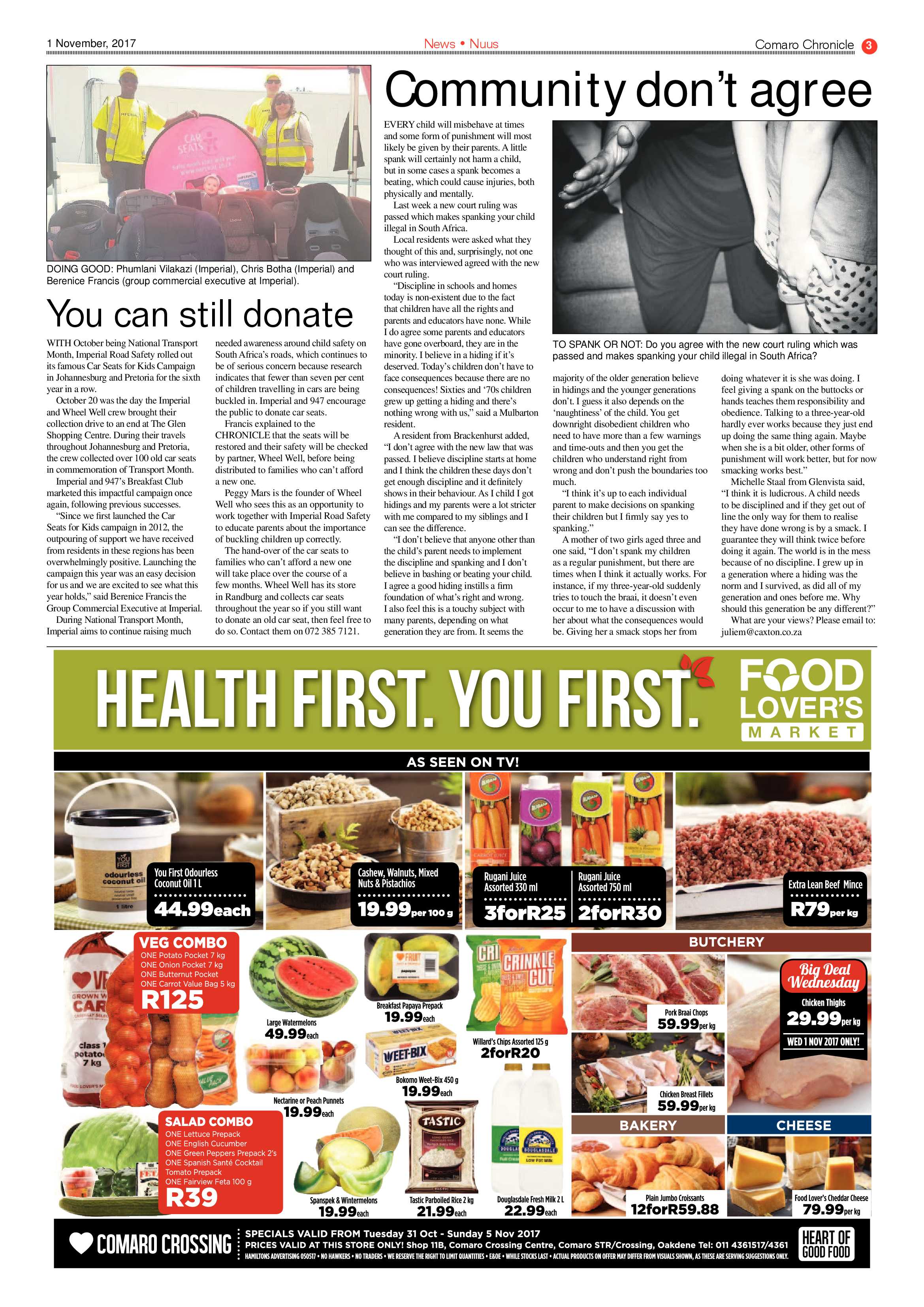 Comaro Chronicle 01 November 2017 page 3