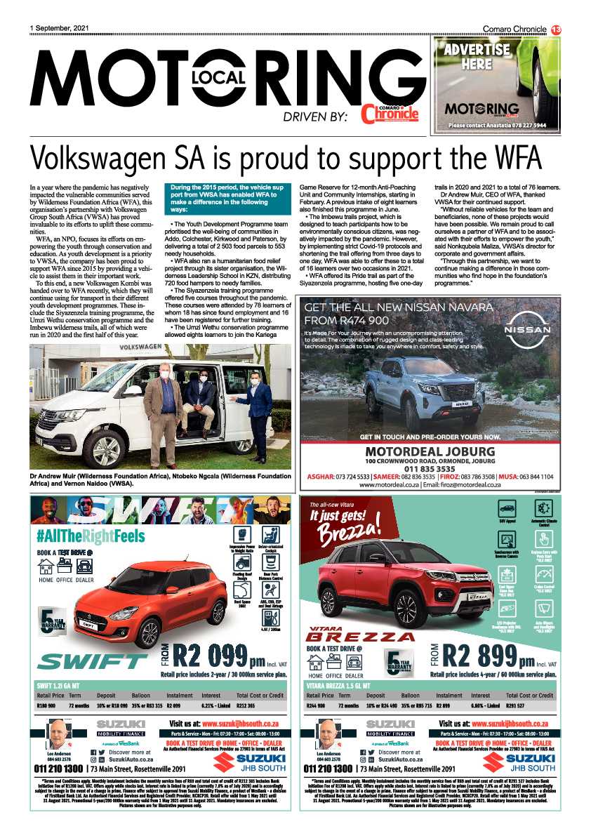 Comaro Chronicle 01 September 2021 page 13