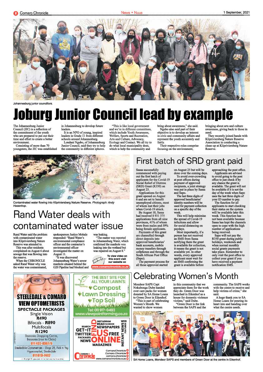 Comaro Chronicle 01 September 2021 page 2