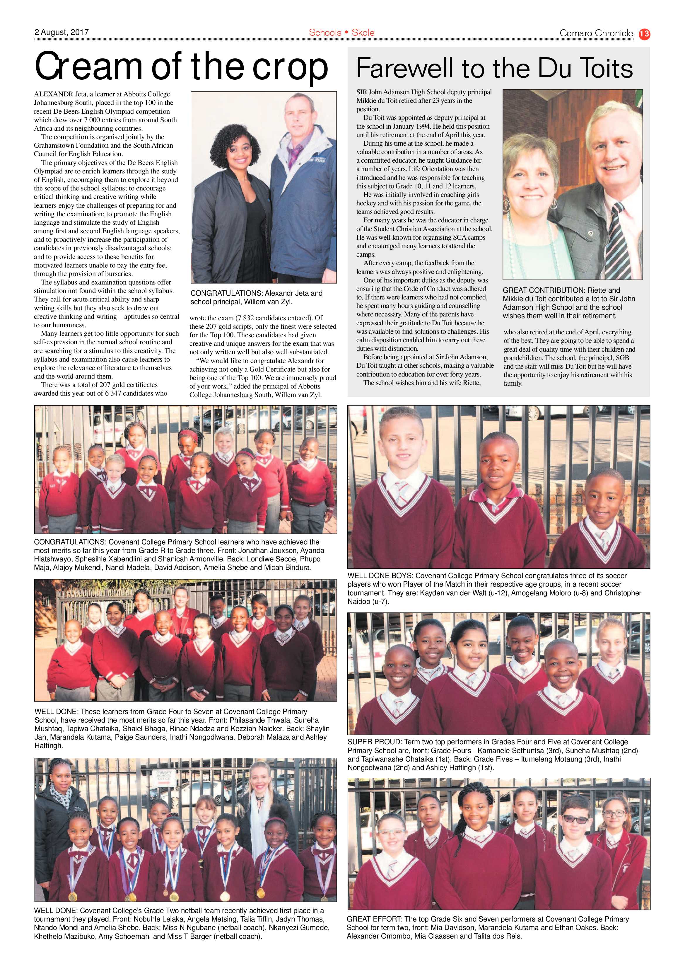 Comaro Chronicle 02 August 2017 page 13