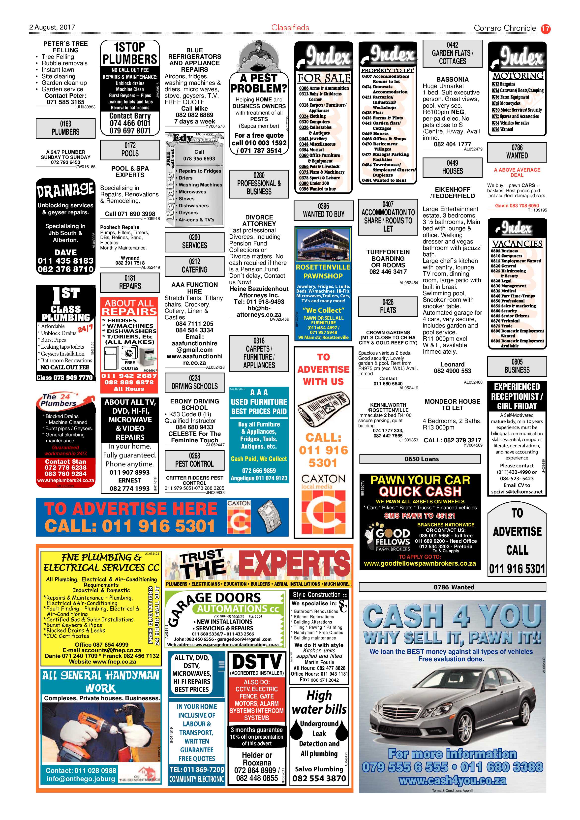Comaro Chronicle 02 August 2017 page 17