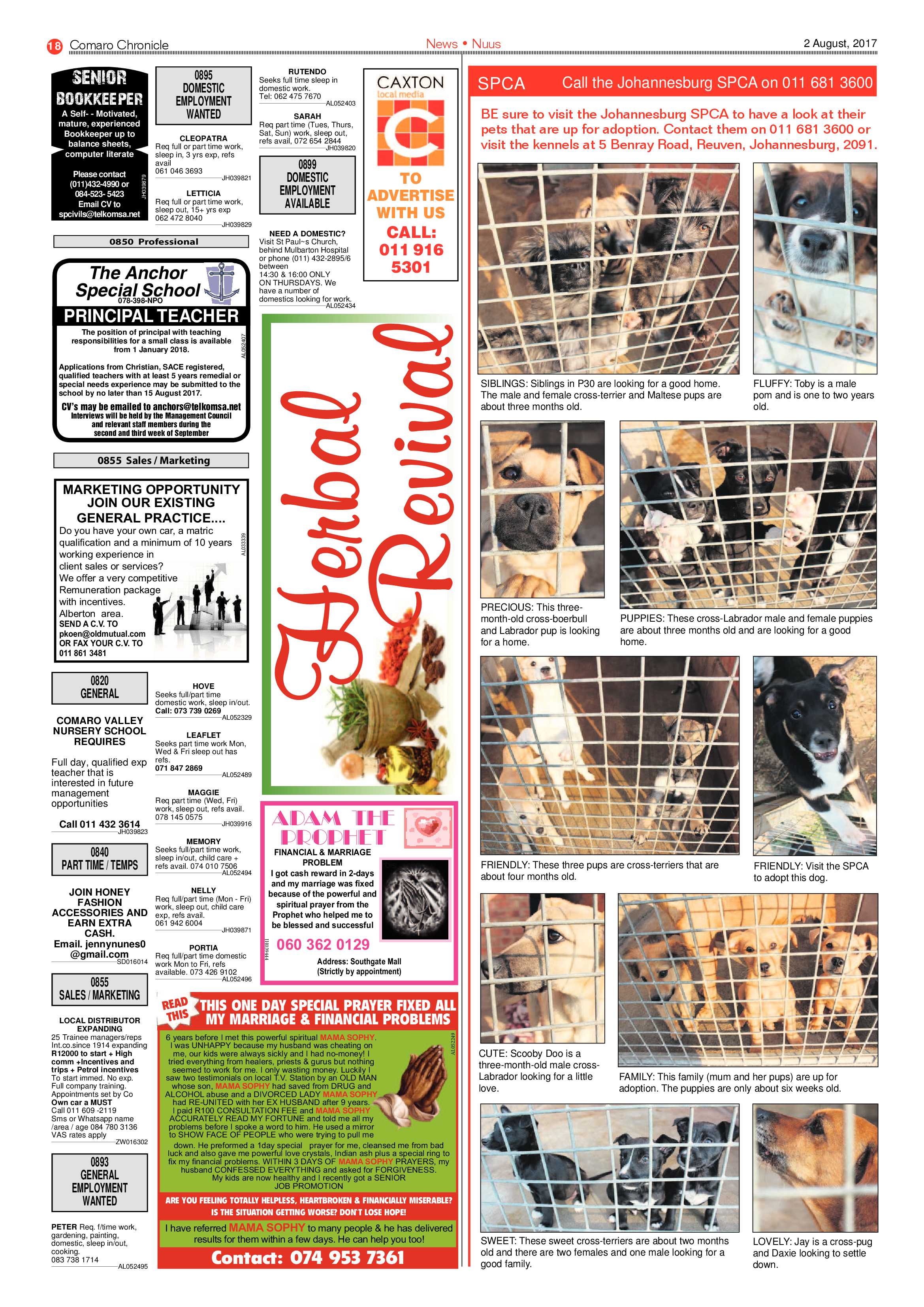 Comaro Chronicle 02 August 2017 page 18