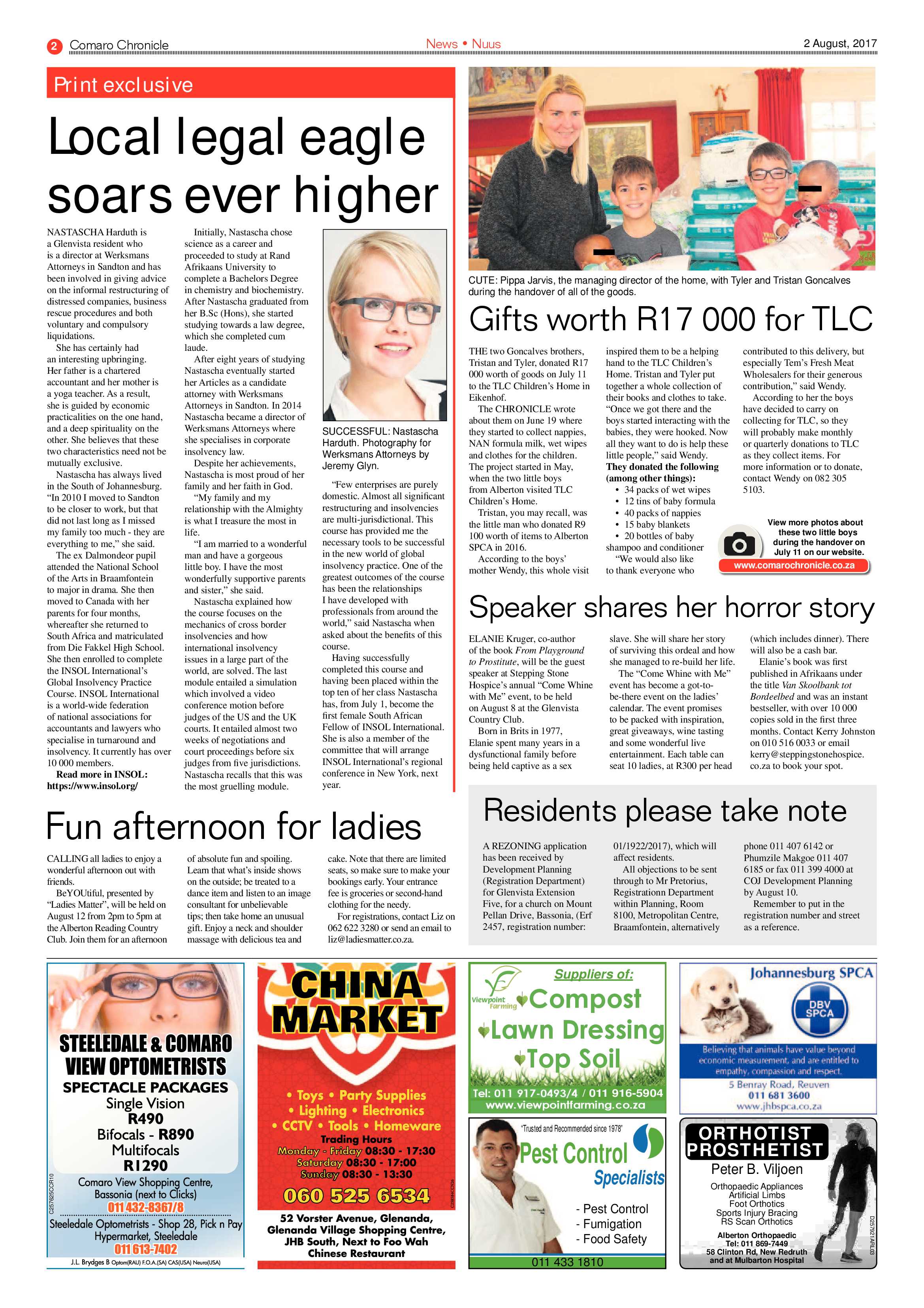 Comaro Chronicle 02 August 2017 page 2