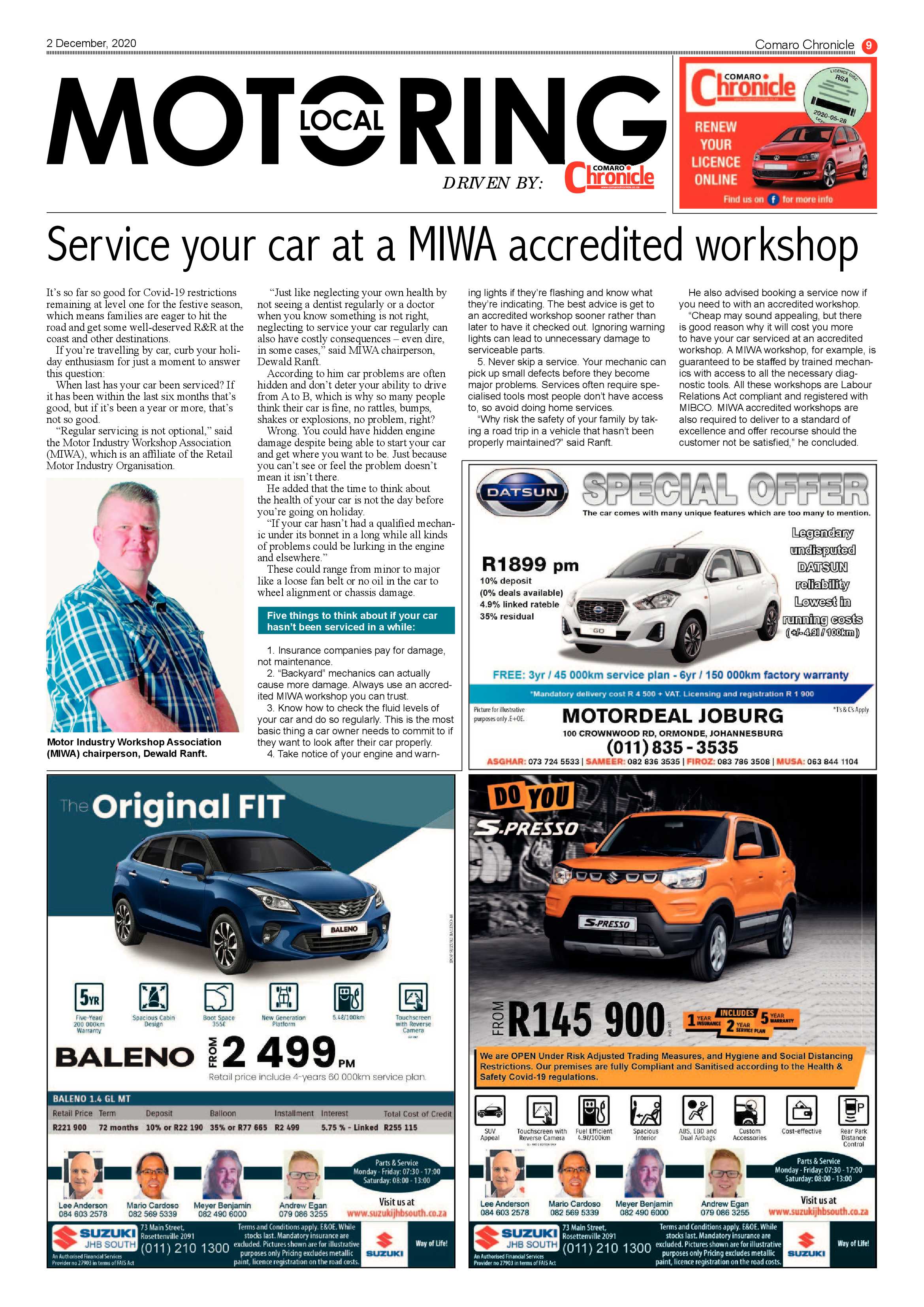 Comaro Chronicle 02 December 2020 page 9