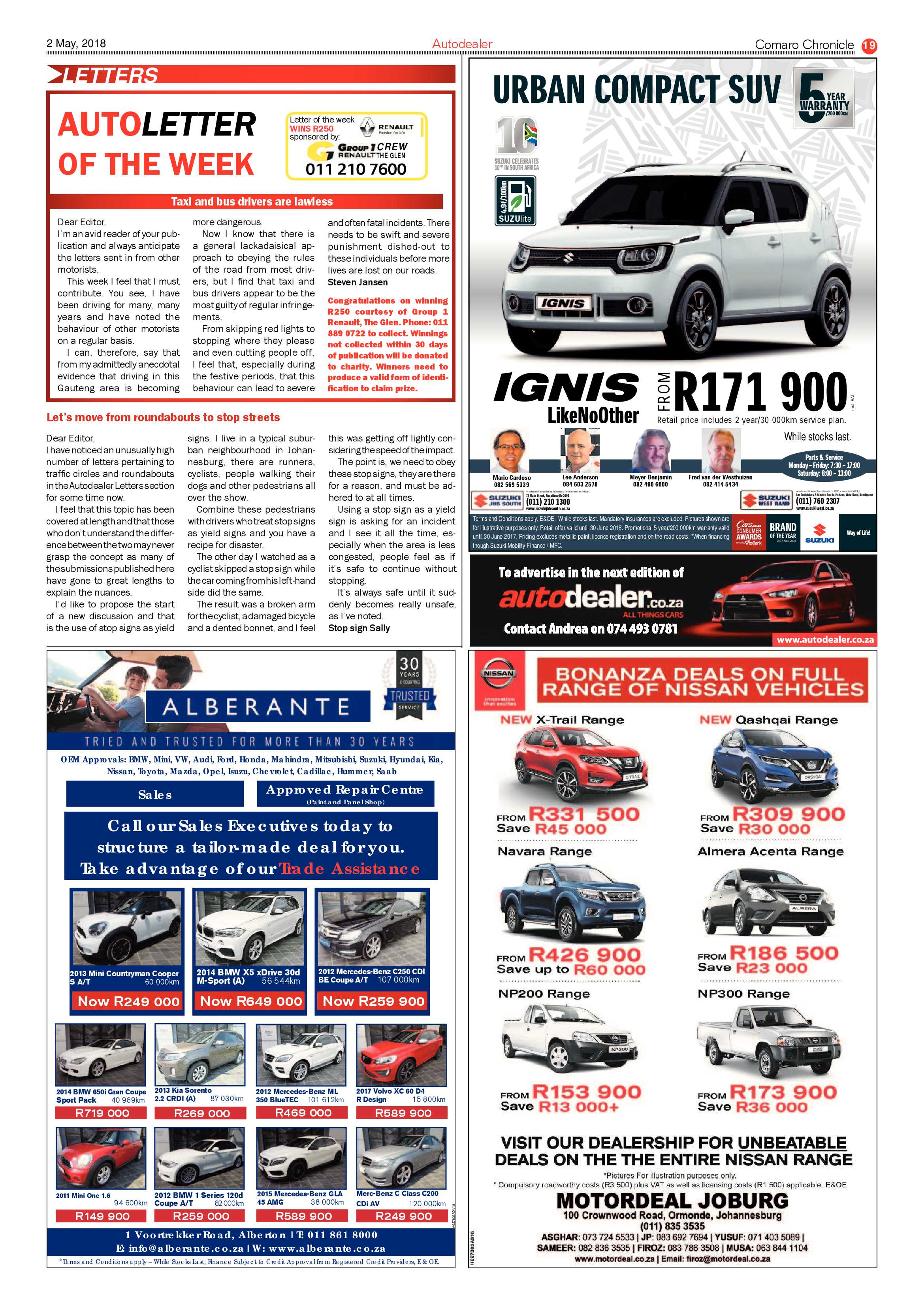 Comaro Chronicle 02 May 2018 page 19
