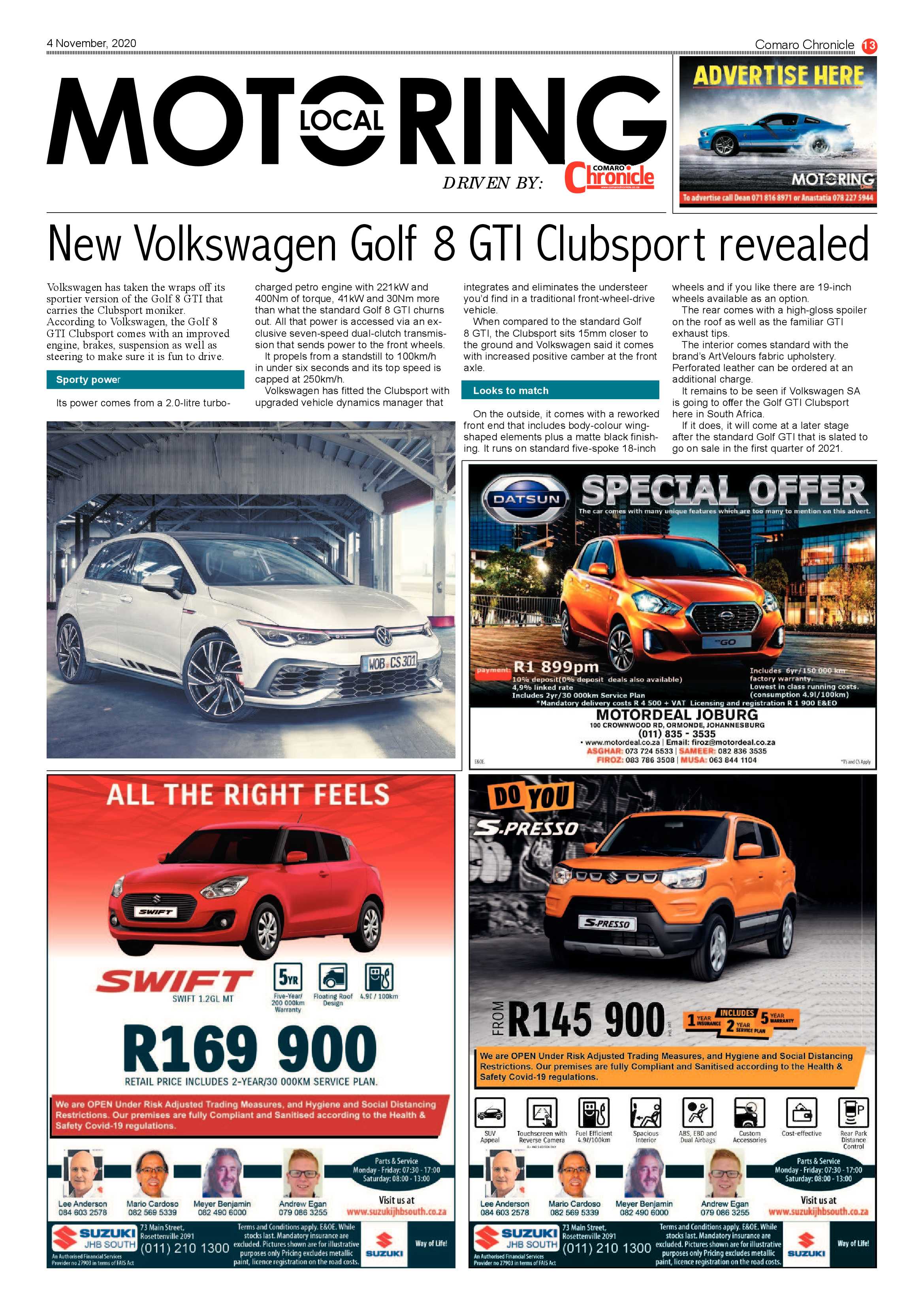 Comaro Chronicle 04 November  2020 page 13
