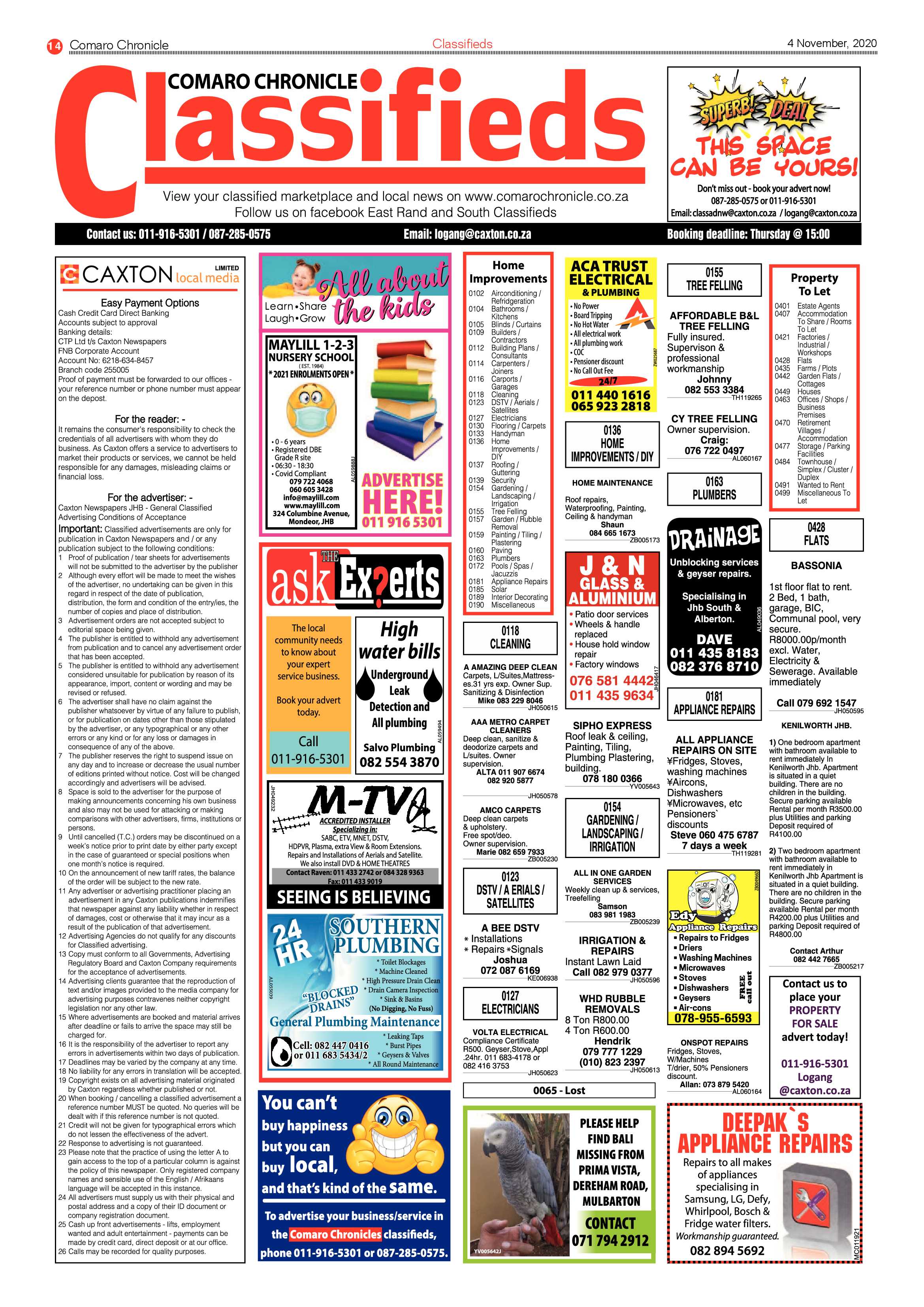 Comaro Chronicle 04 November  2020 page 14