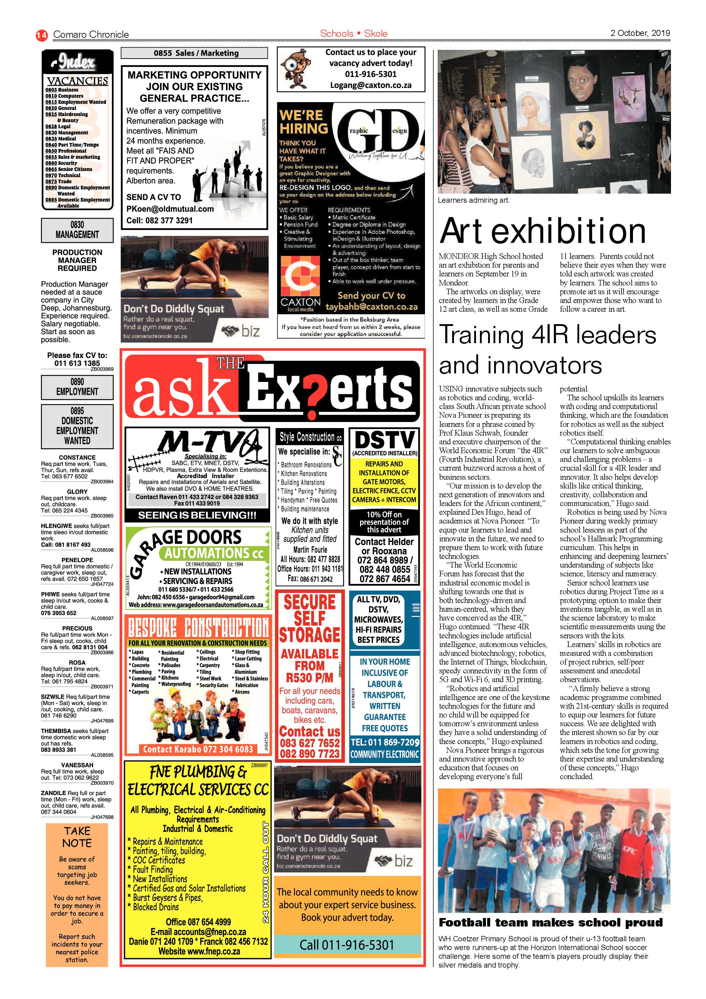 Comaro Chronicle 02 October 2019 page 14