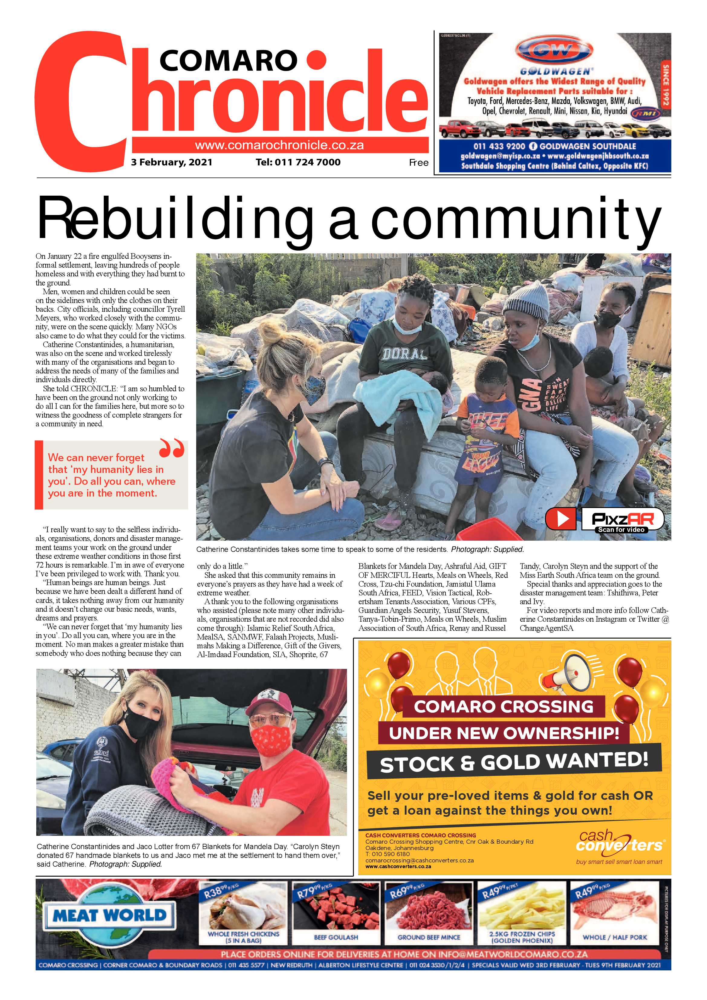 Comaro Chronicle 03 February 2021 page 1