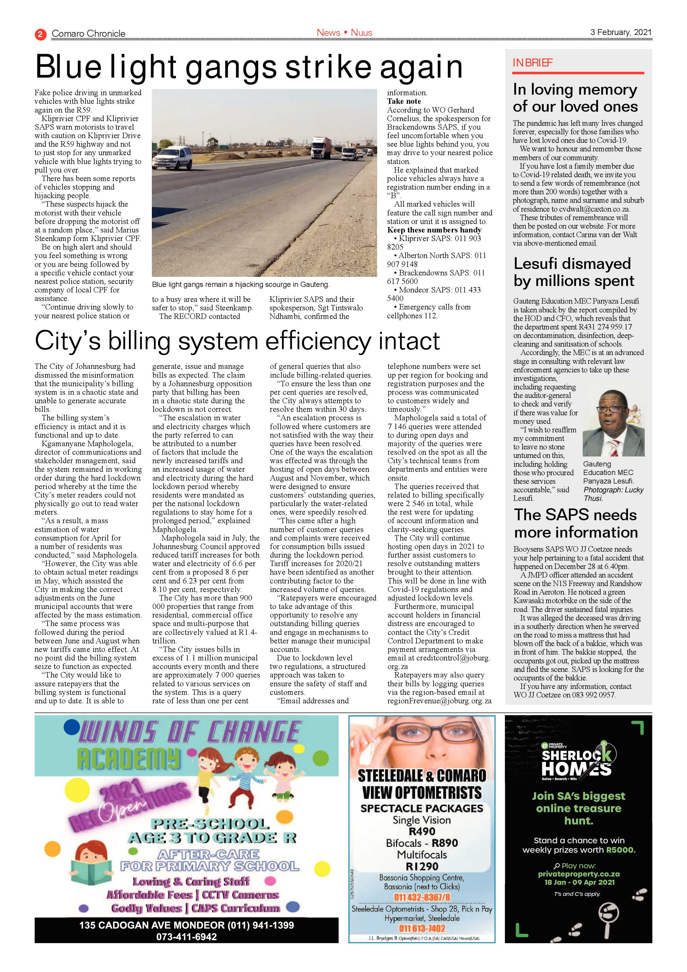 Comaro Chronicle 03 February 2021 page 2