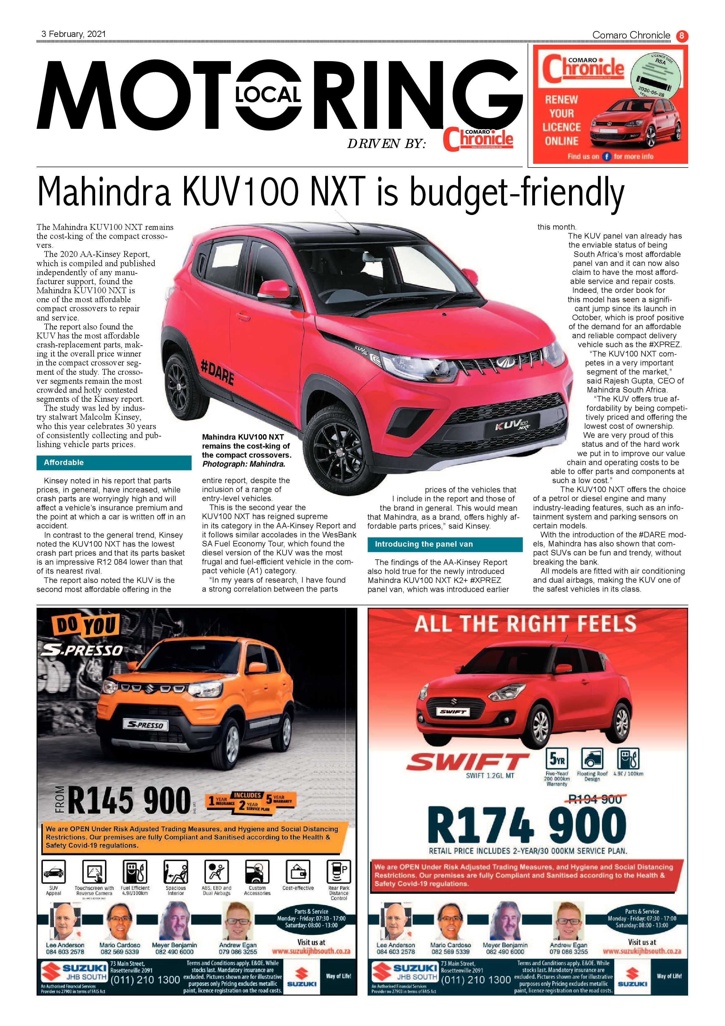 Comaro Chronicle 03 February 2021 page 8