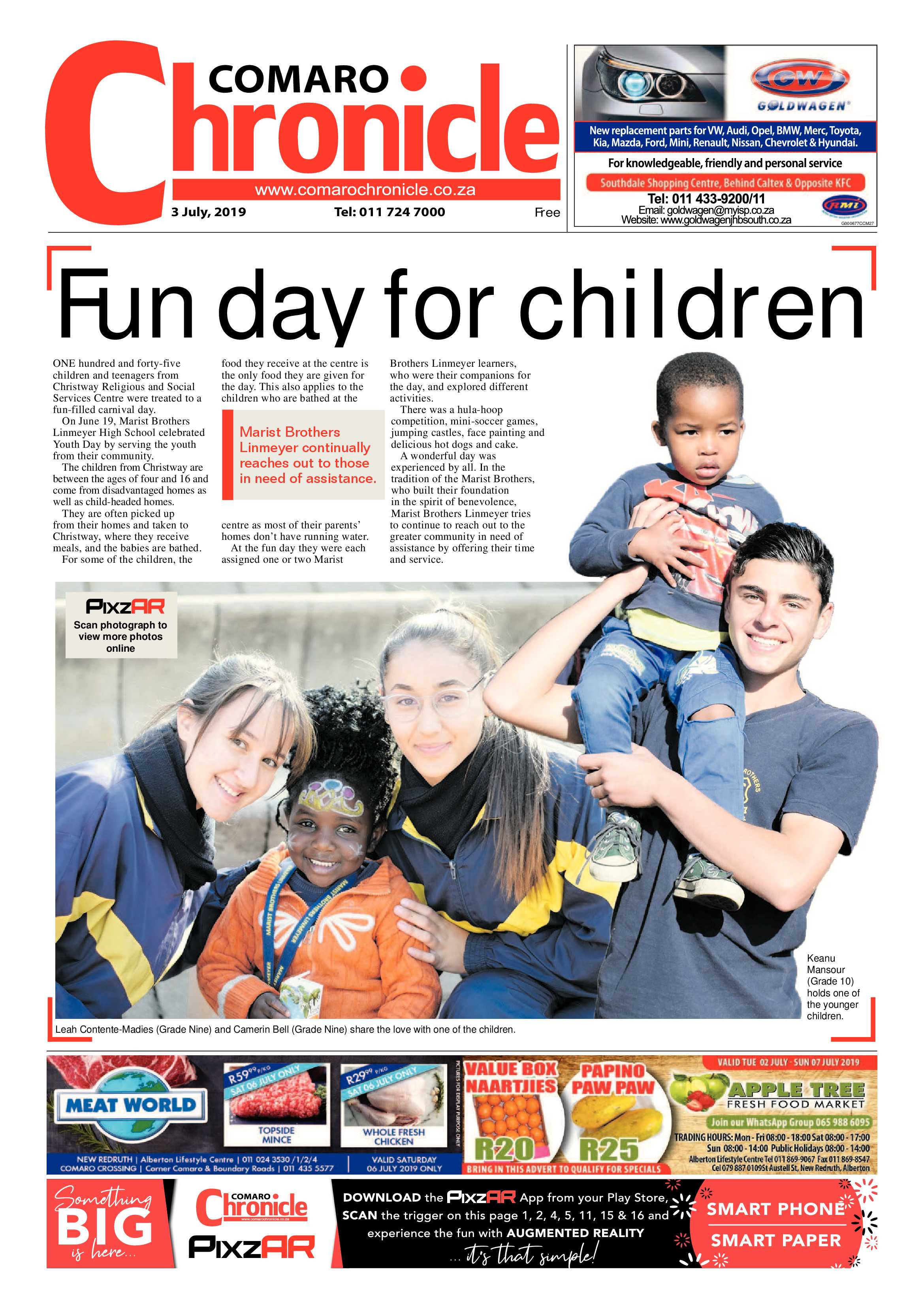 Comaro Chronicle 03 July 2019 page 1