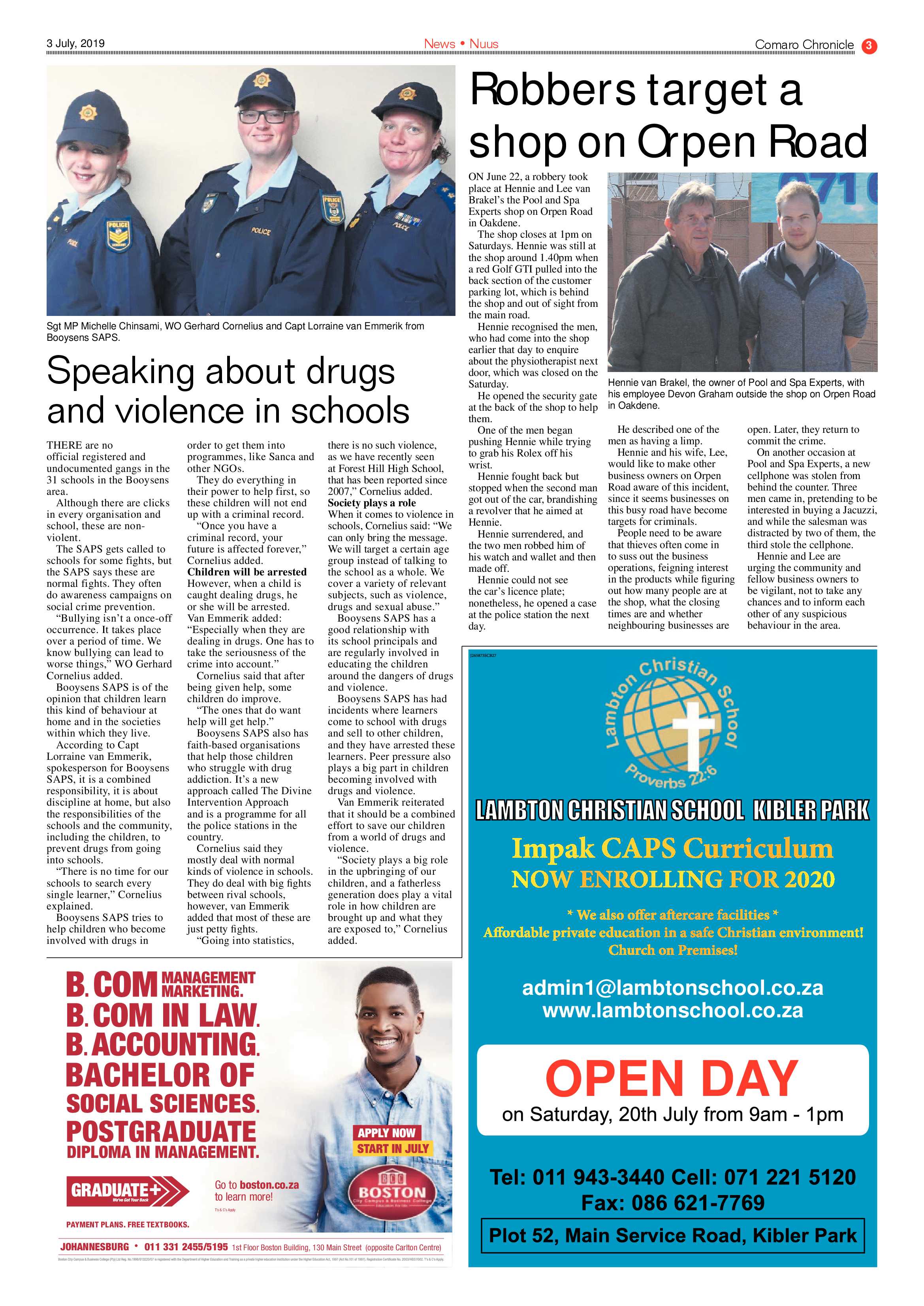 Comaro Chronicle 03 July 2019 page 3