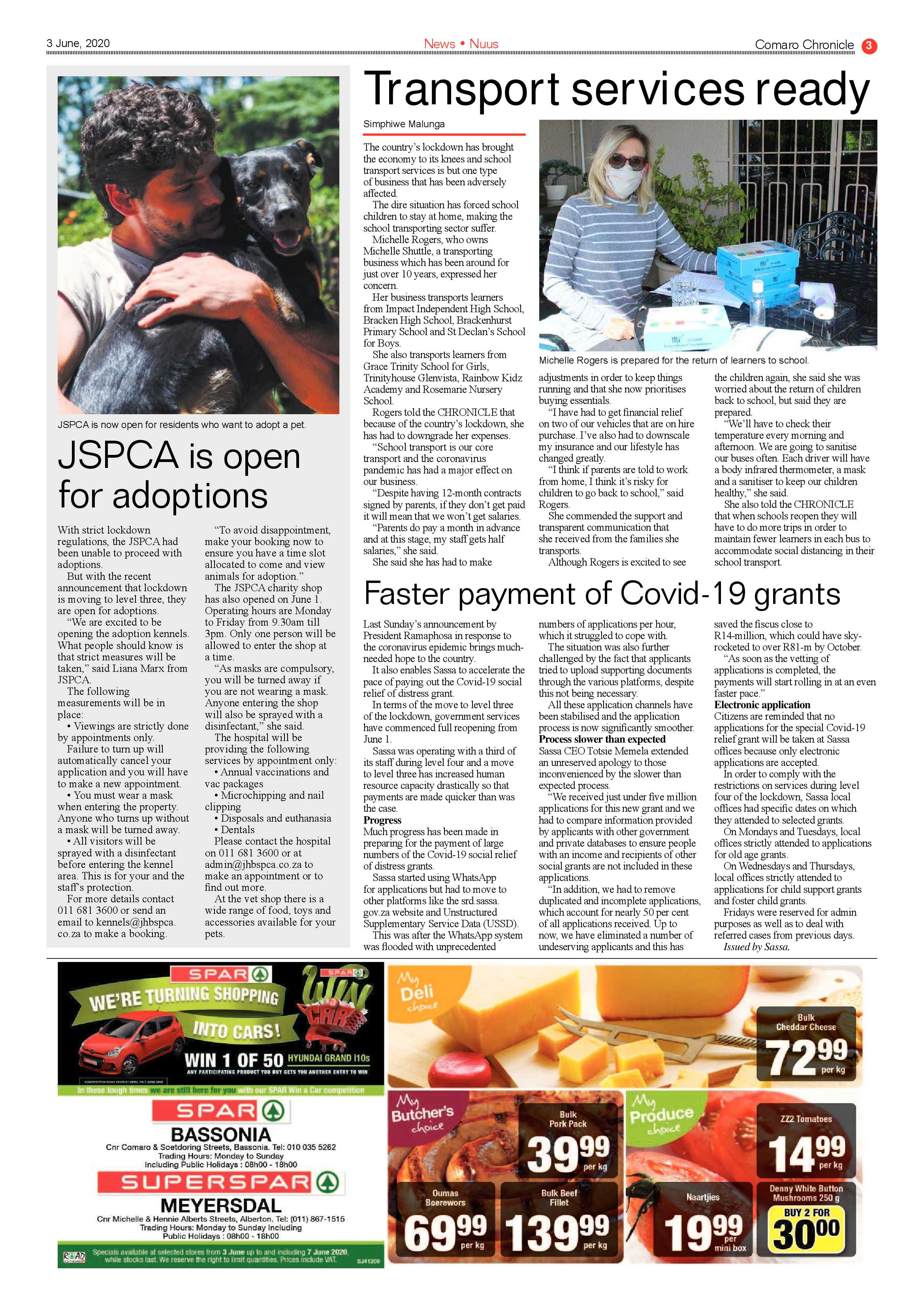 Comaro Chronicle 03 June 2020 page 3