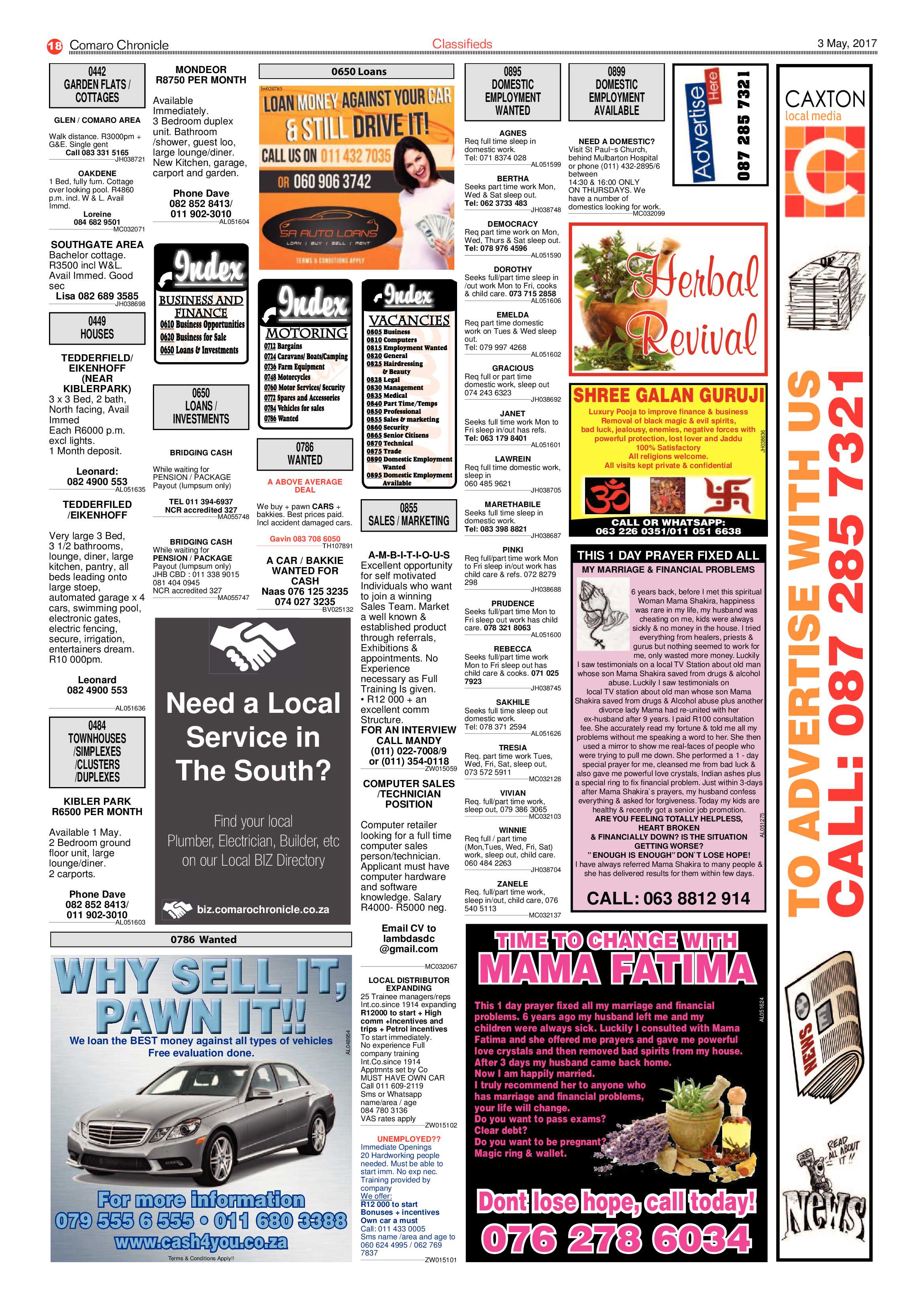 Comaro Chronicle 03 May 2017 page 18