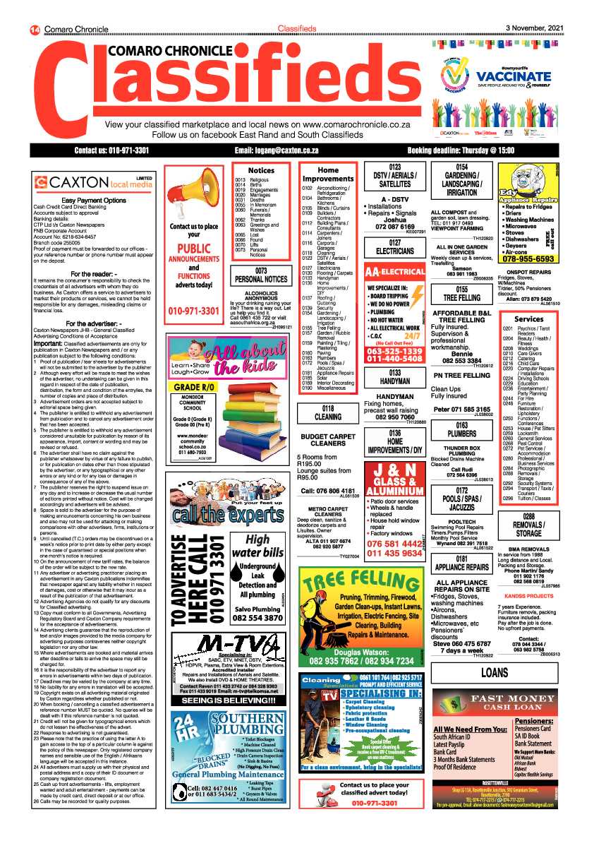 Comaro Chronicle 03 November 2021 page 16