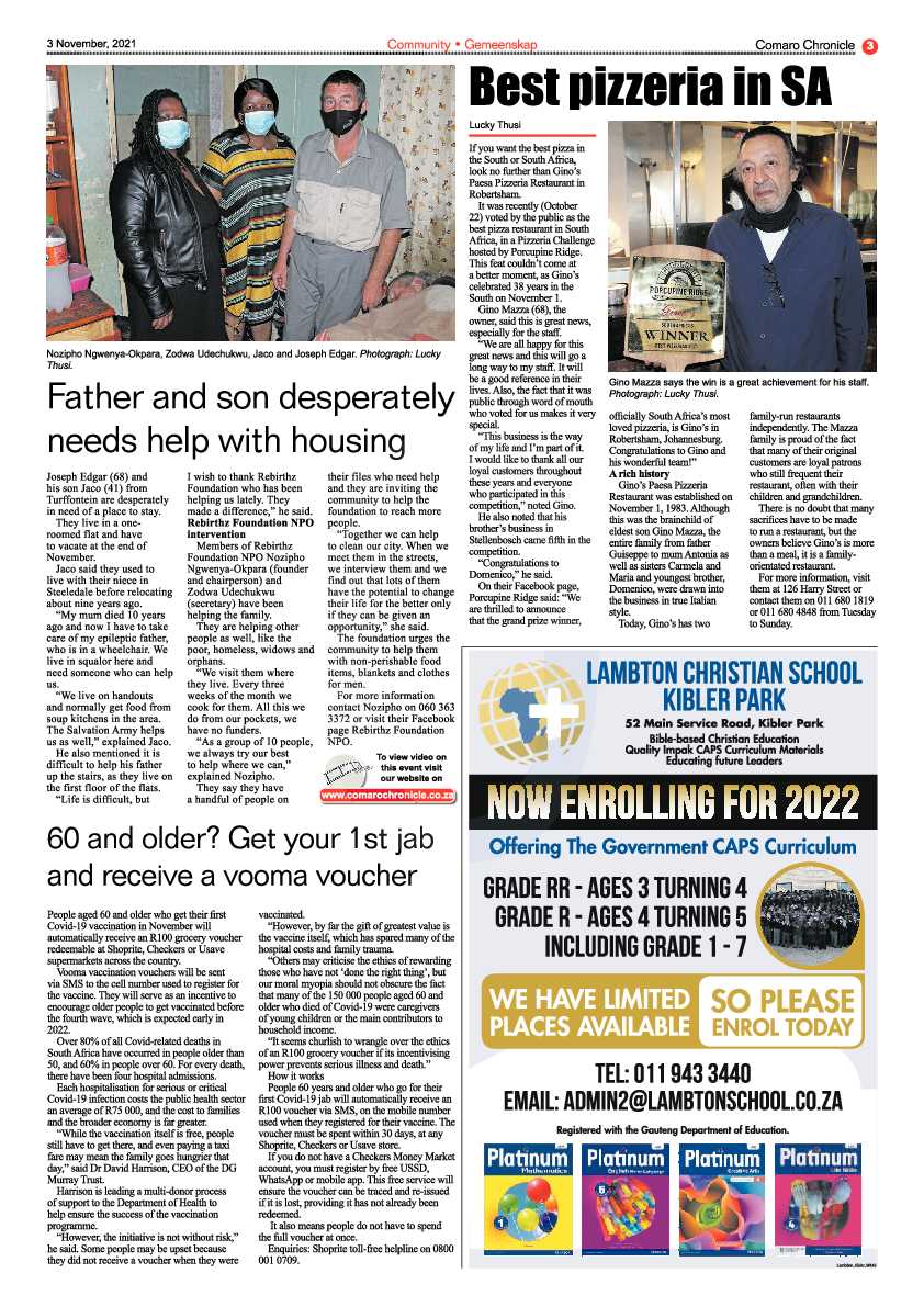 Comaro Chronicle 03 November 2021 page 5