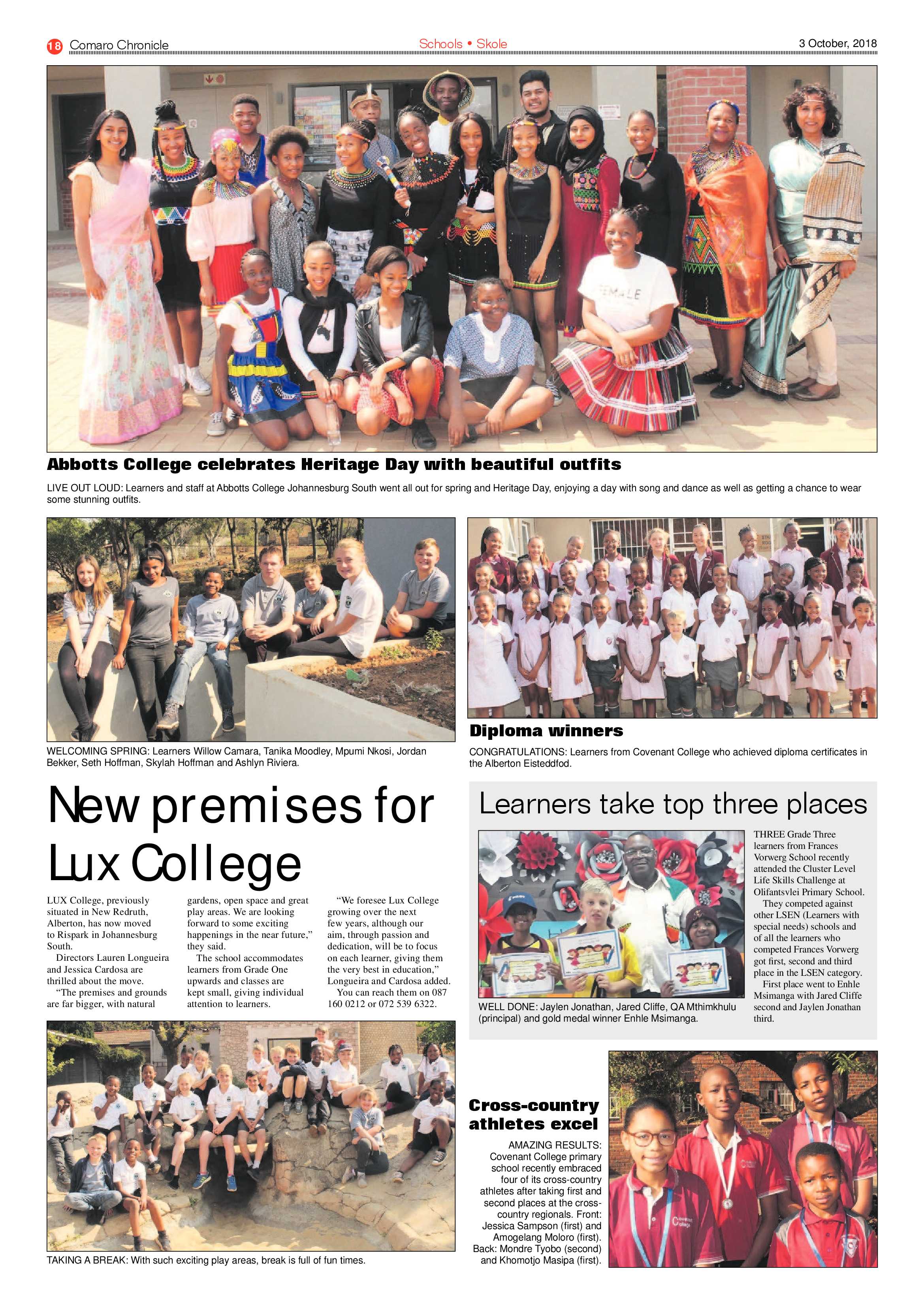 Comaro Chronicle 03 October 2018 page 18