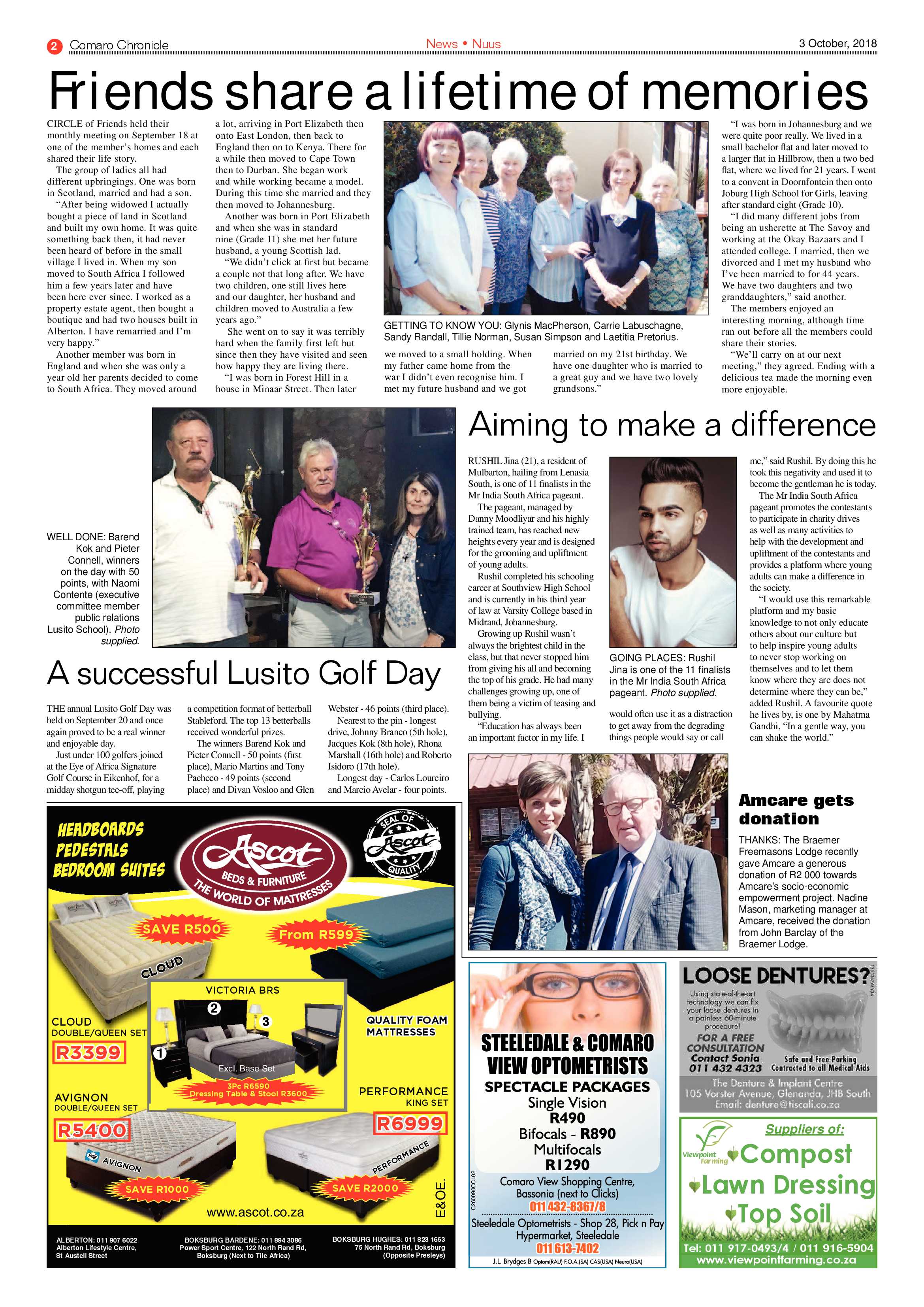 Comaro Chronicle 03 October 2018 page 2