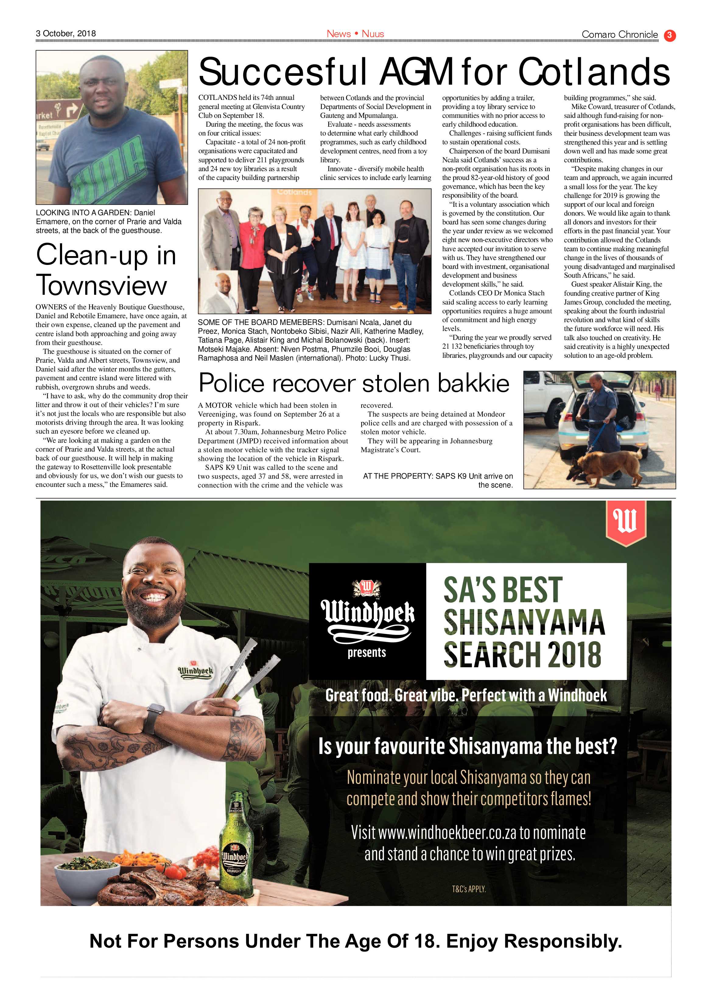 Comaro Chronicle 03 October 2018 page 3
