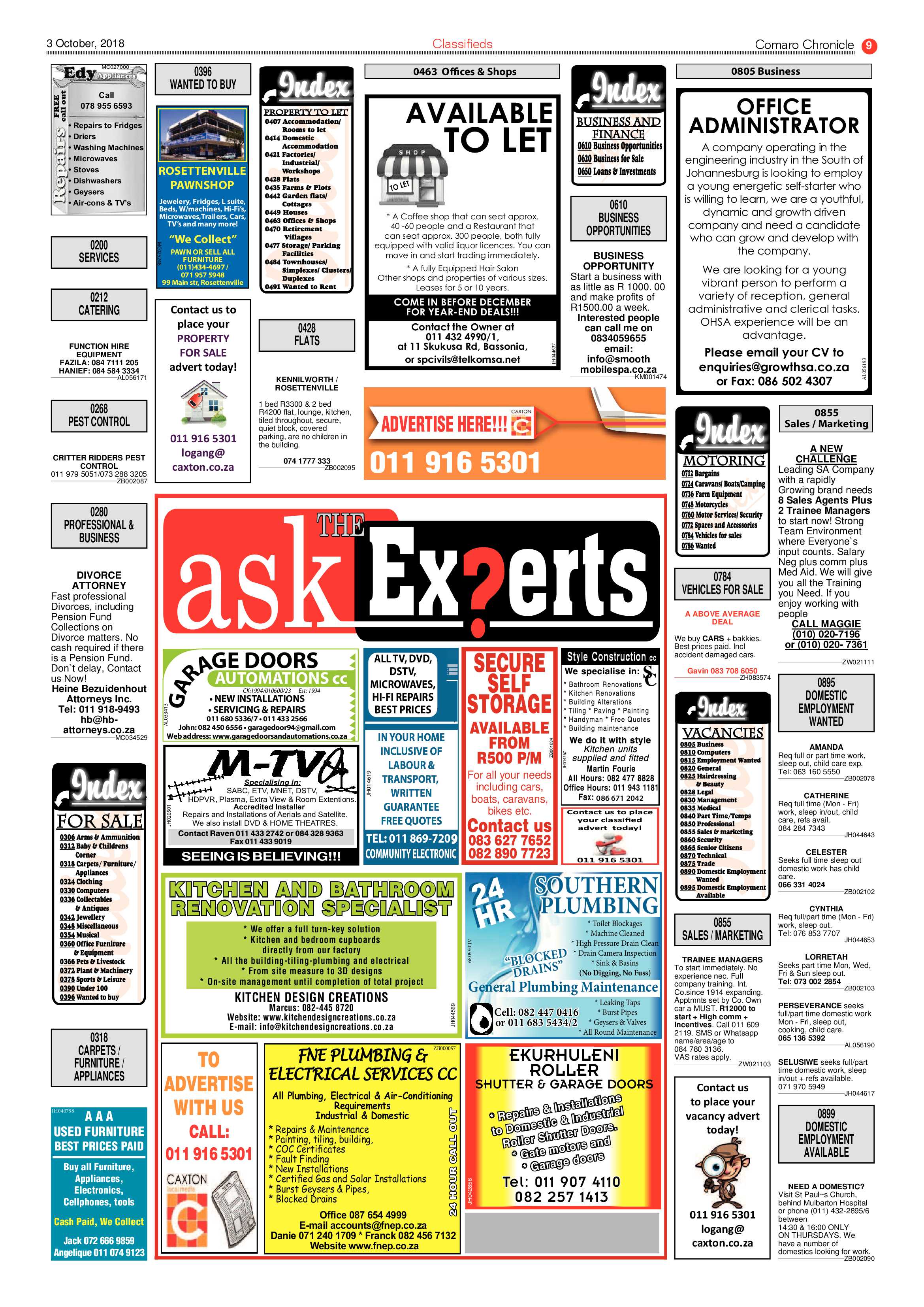 Comaro Chronicle 03 October 2018 page 9