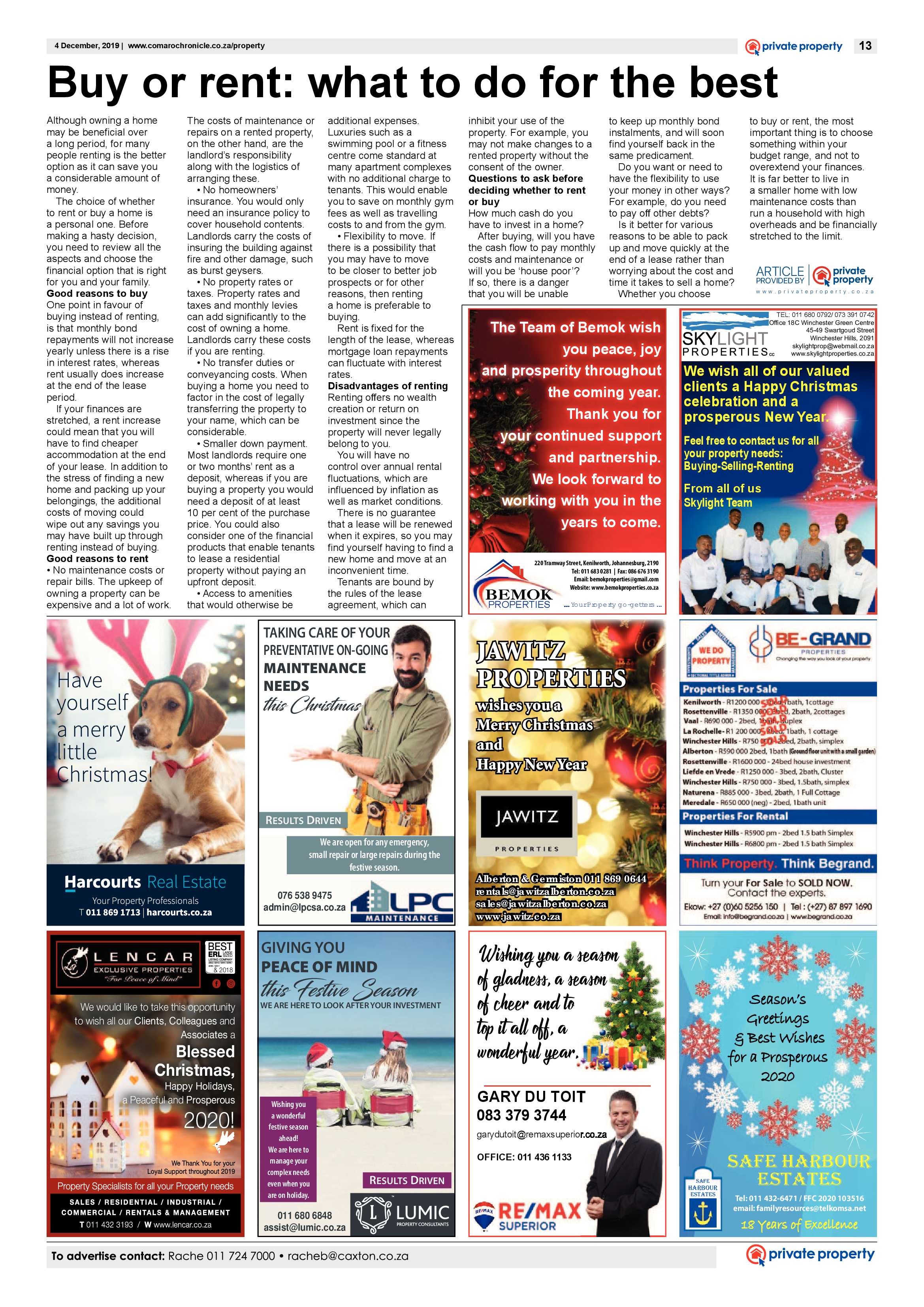 Comaro Chronicle 04 December 2019 page 13
