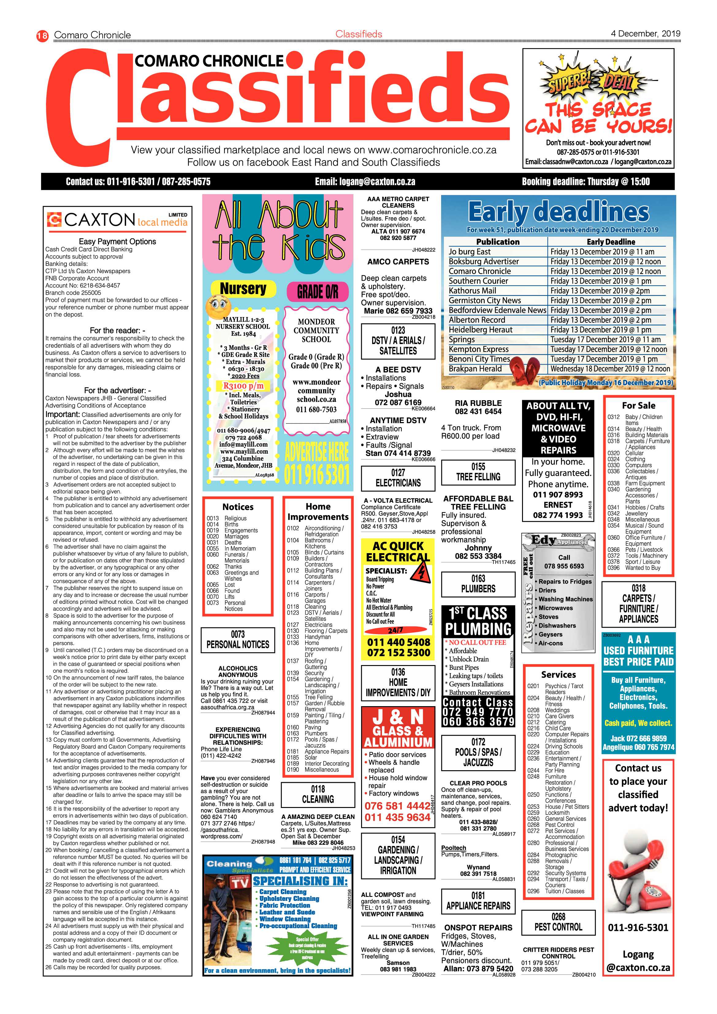 Comaro Chronicle 04 December 2019 page 18