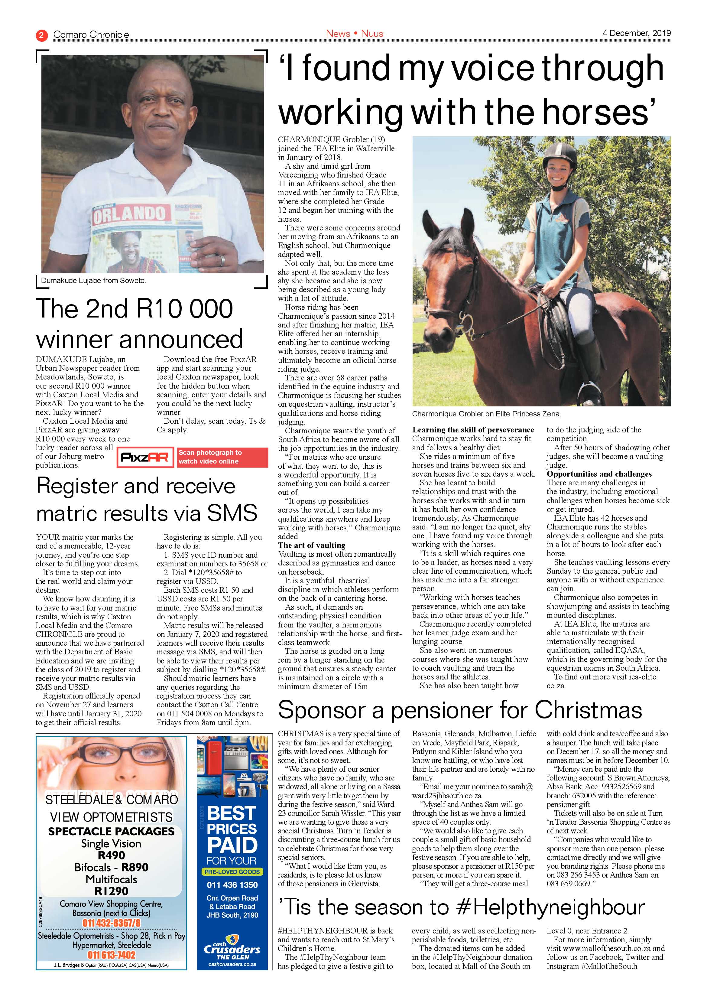 Comaro Chronicle 04 December 2019 page 2