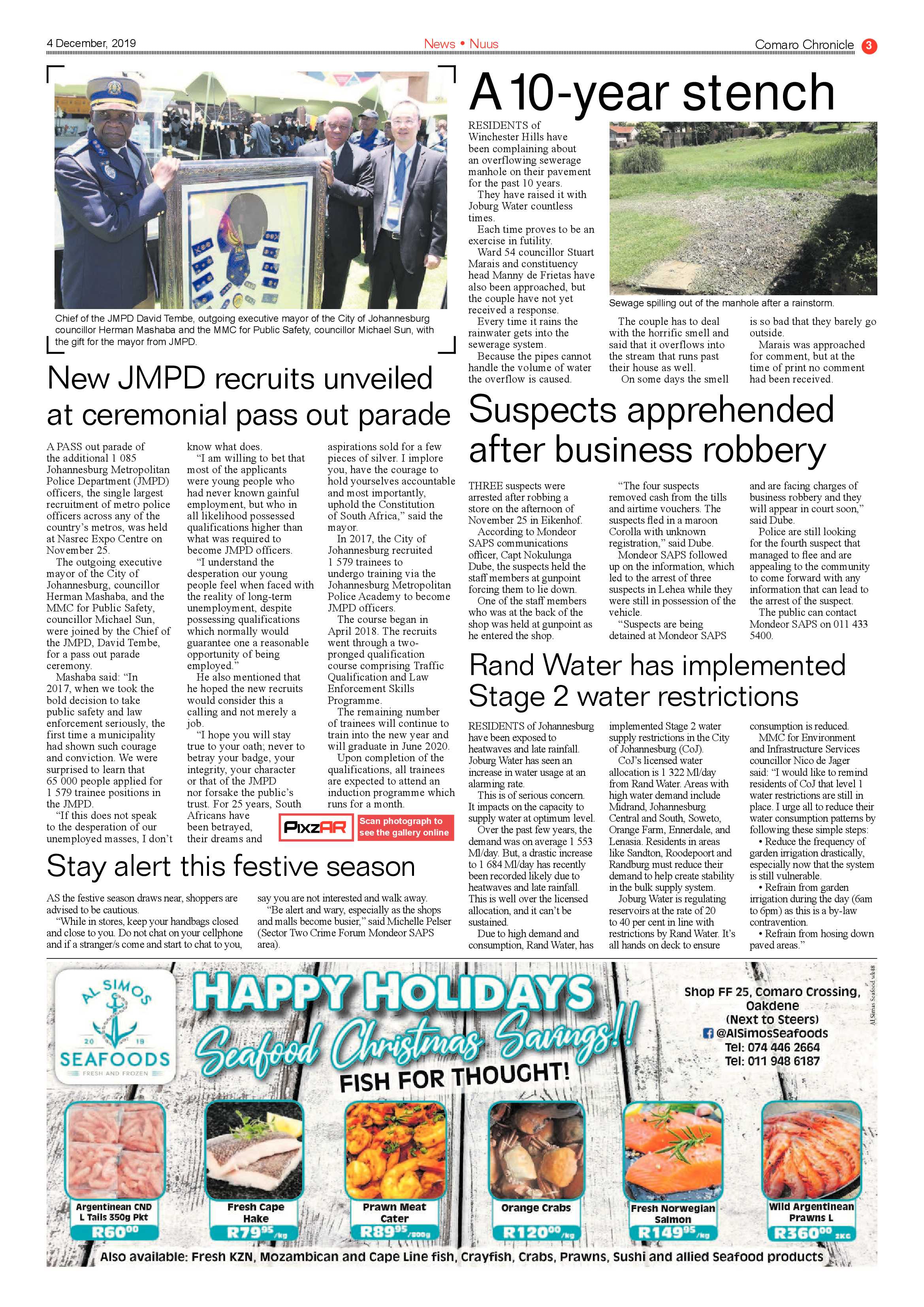 Comaro Chronicle 04 December 2019 page 3