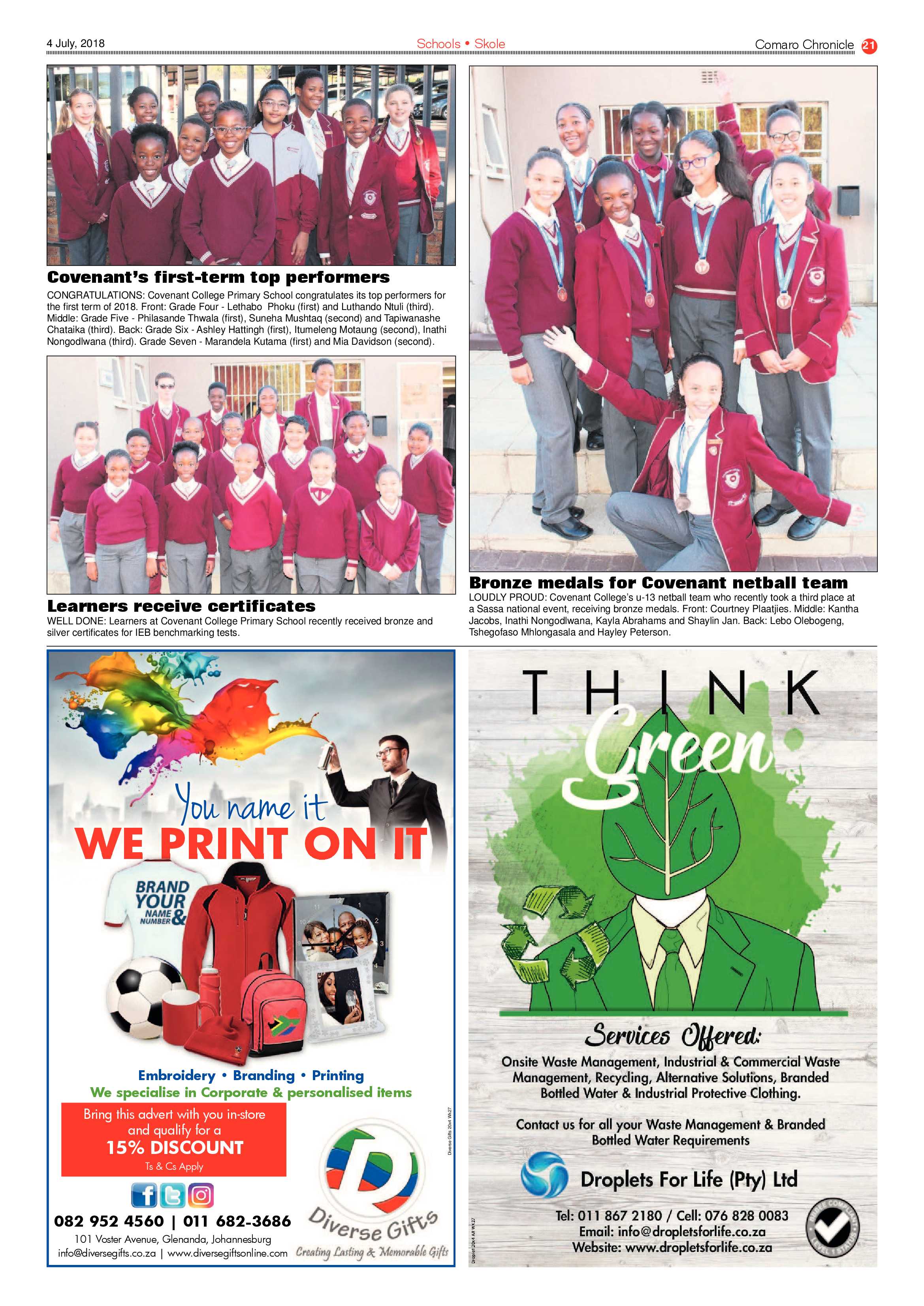 Comaro Chronicle 04 July 2018 page 21