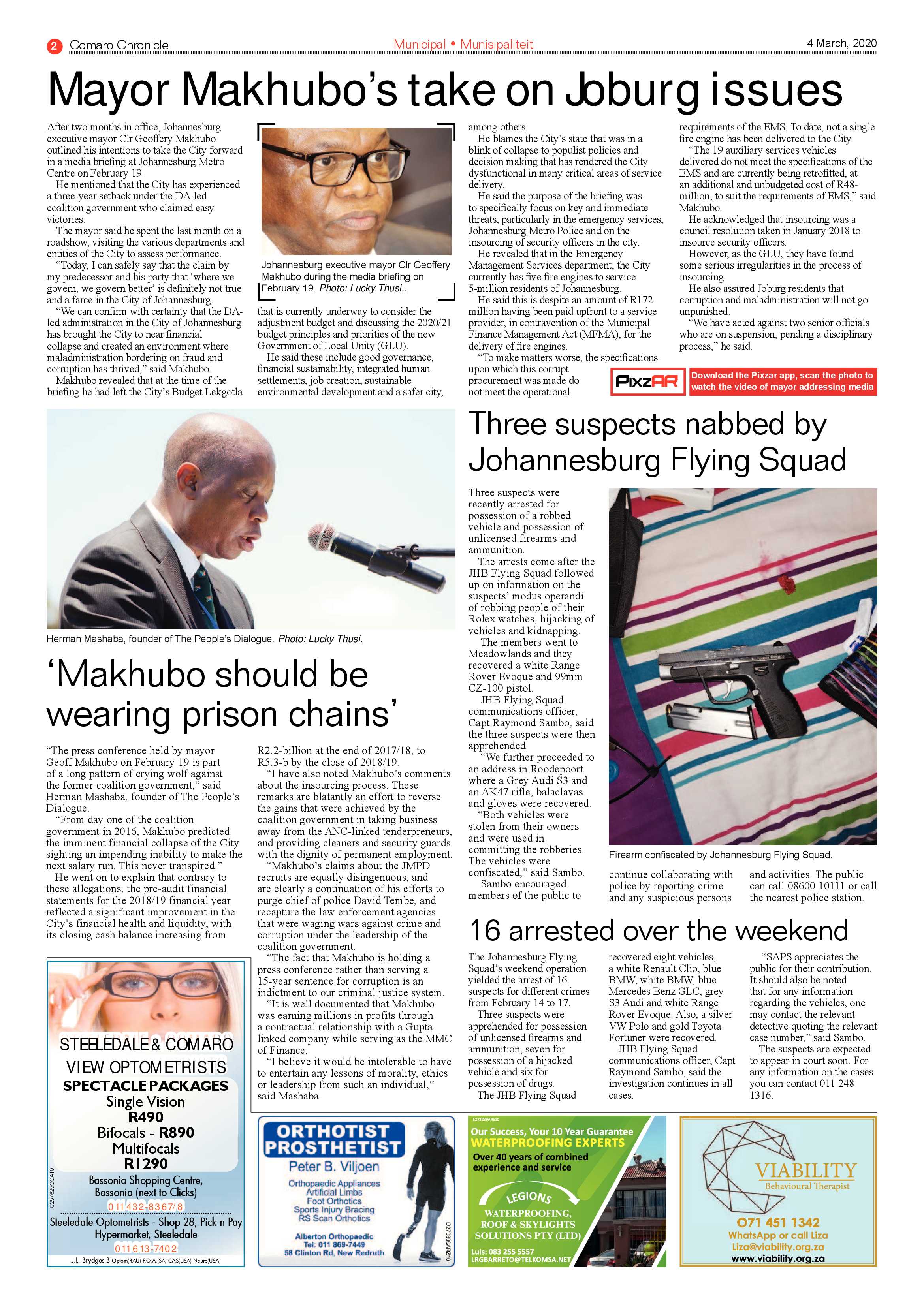 Comaro Chronicle 04 March 2020 page 2