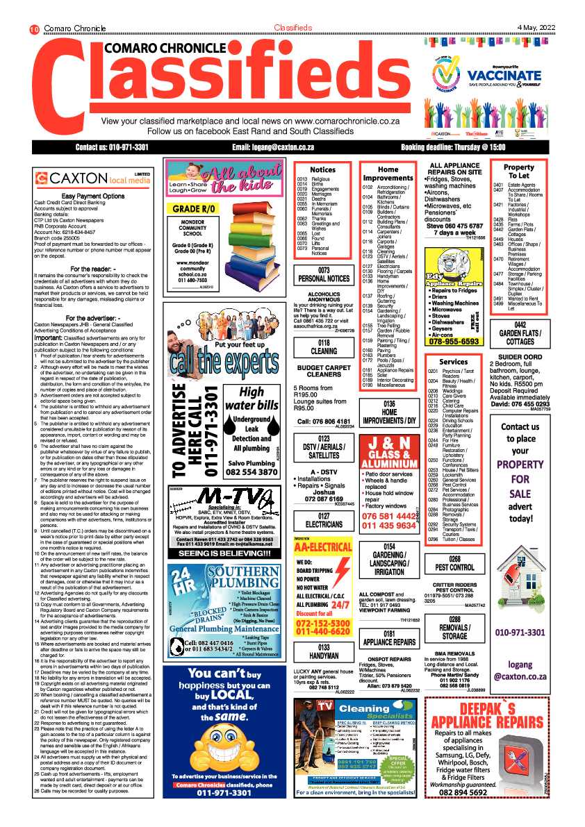 Comaro Chronicle 04 May 2022 page 12